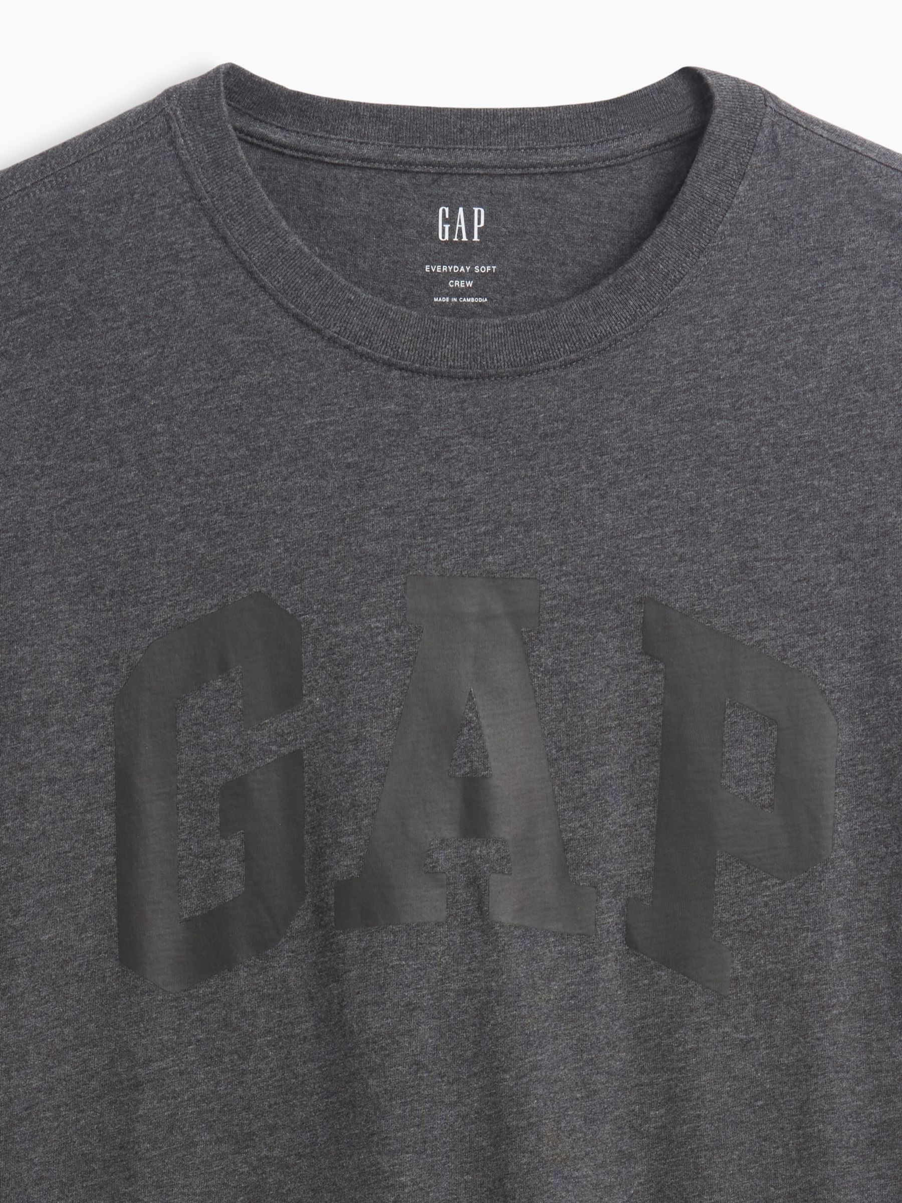 Dark Grey Everyday Soft Logo T-Shirt - Image 4 of 4 Dark Grey Everyday Soft Logo T-Shirt - Image 4 of 4