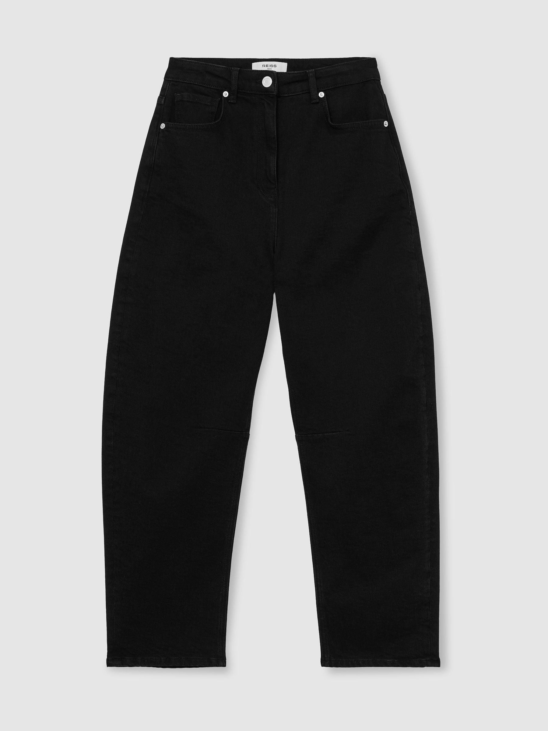 Barrel-Leg Jeans in Black - Image 2 of 8