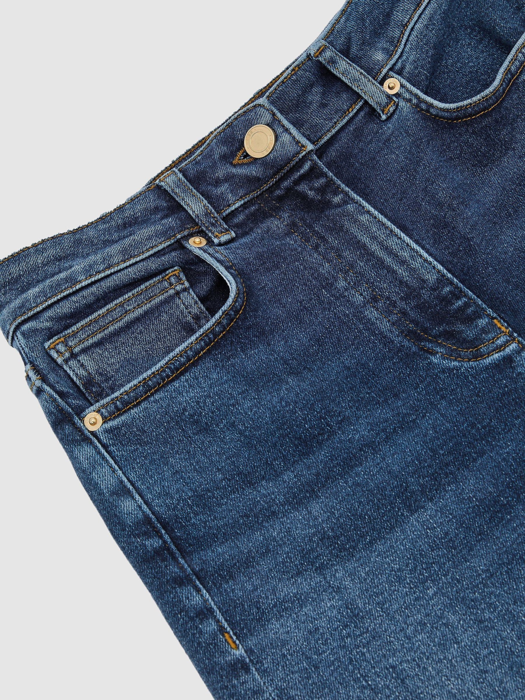 Cotton-Modal Wide-Leg Jeans in Mid Blue - Image 7 of 7