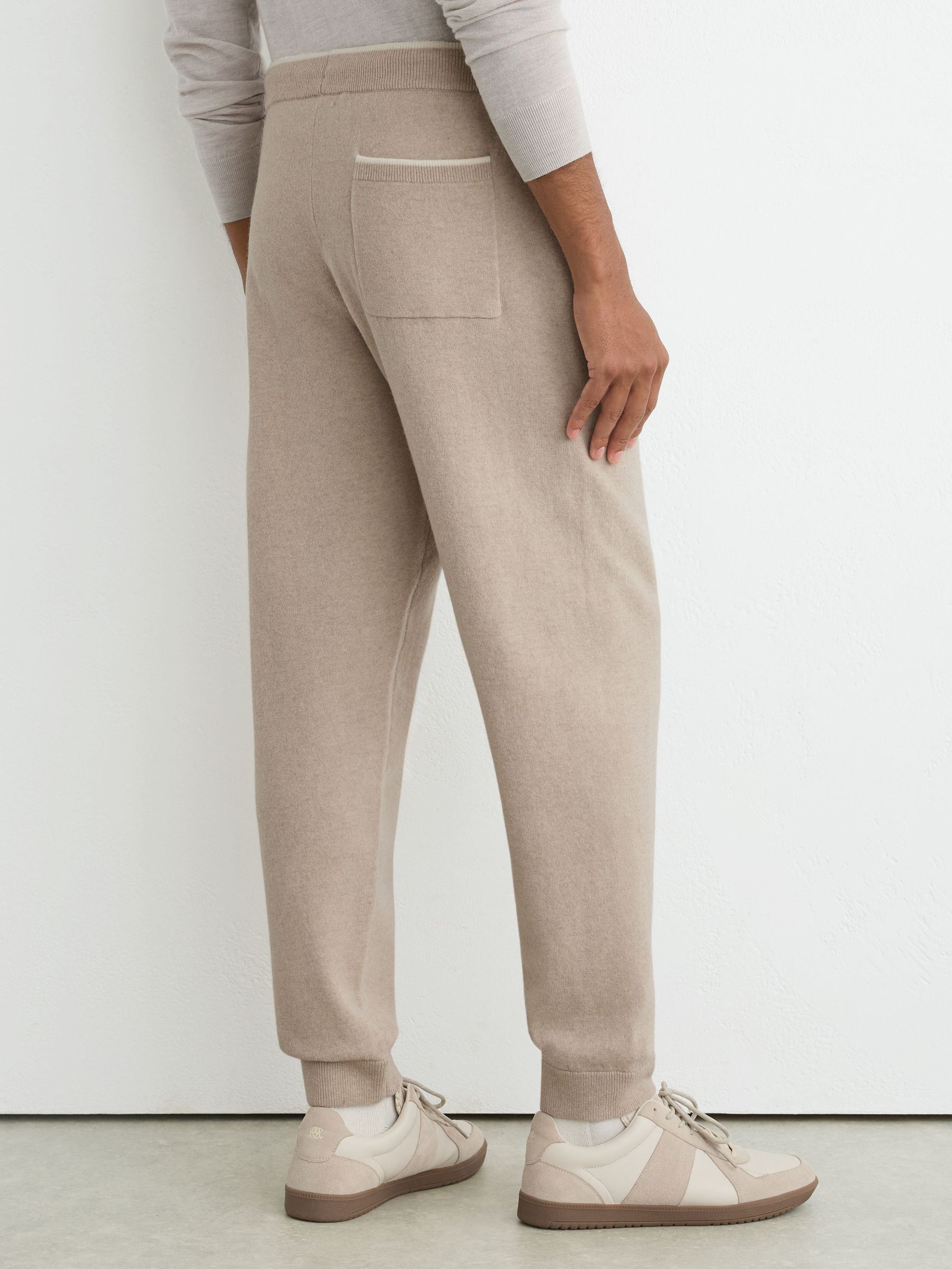 Merino Wool-Blend Cuffed Joggers in Oatmeal - Image 5 of 6