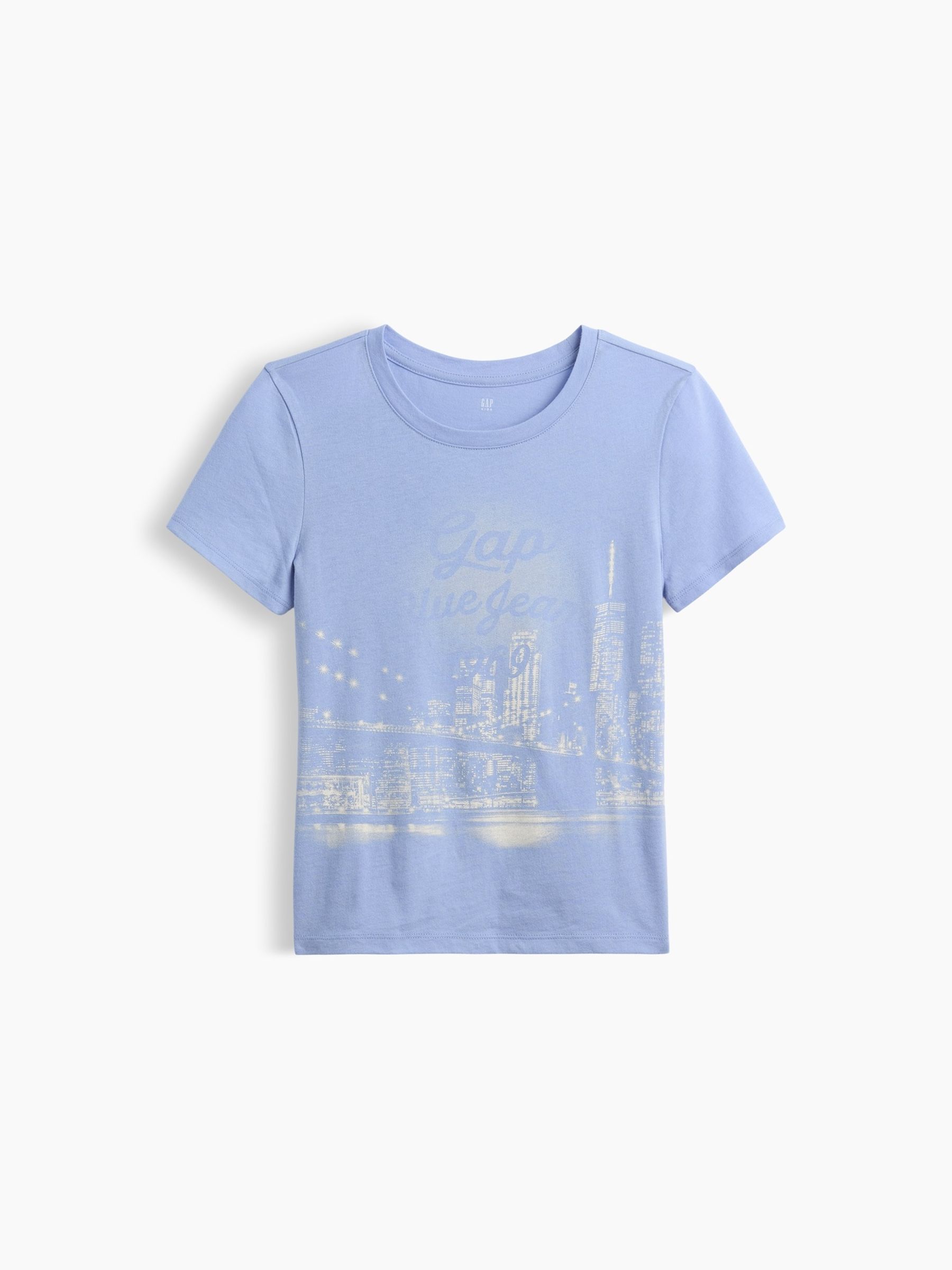 Blue Skyline Logo Graphic Short Sleeve T-Shirt - Image 3 of 4
