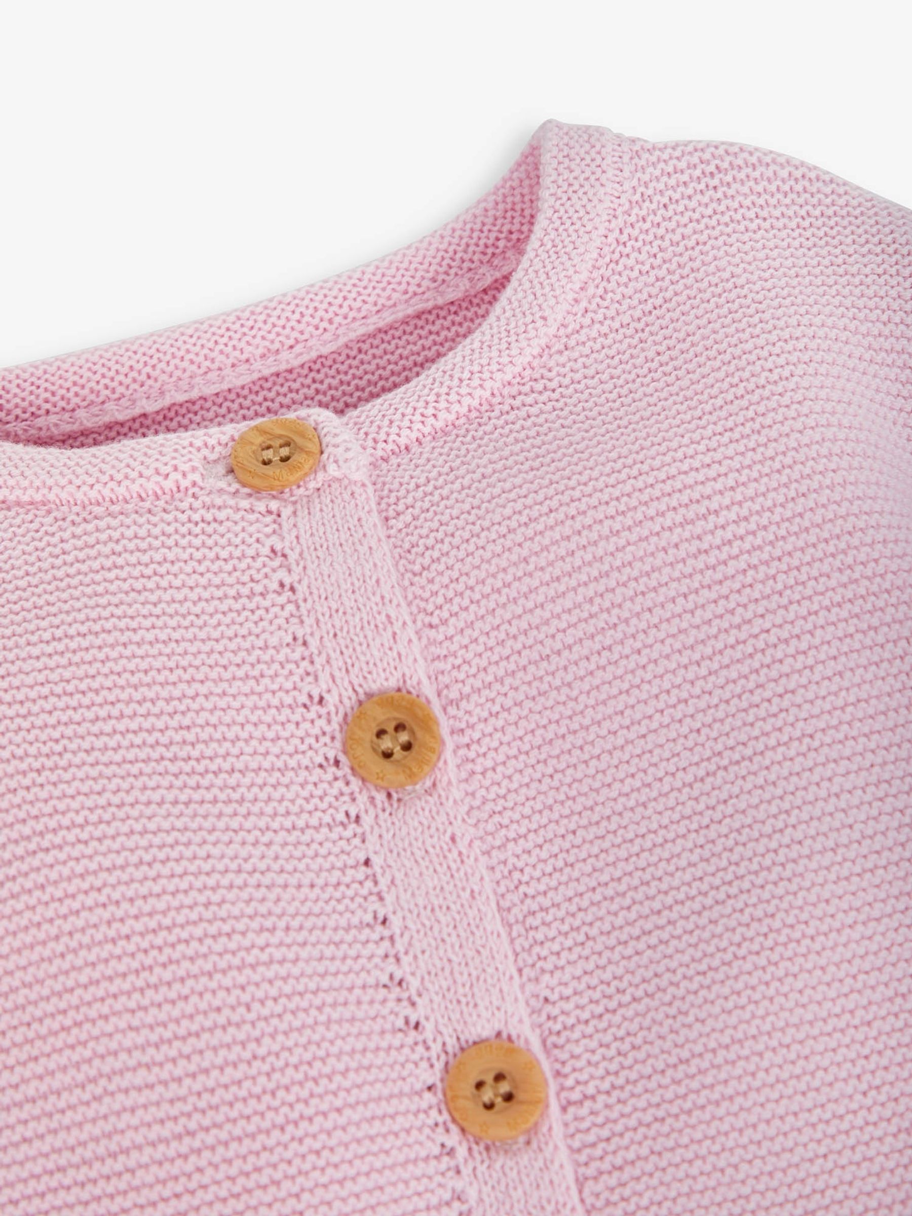 Pink Classic Cotton Cardigan - Image 4 of 4