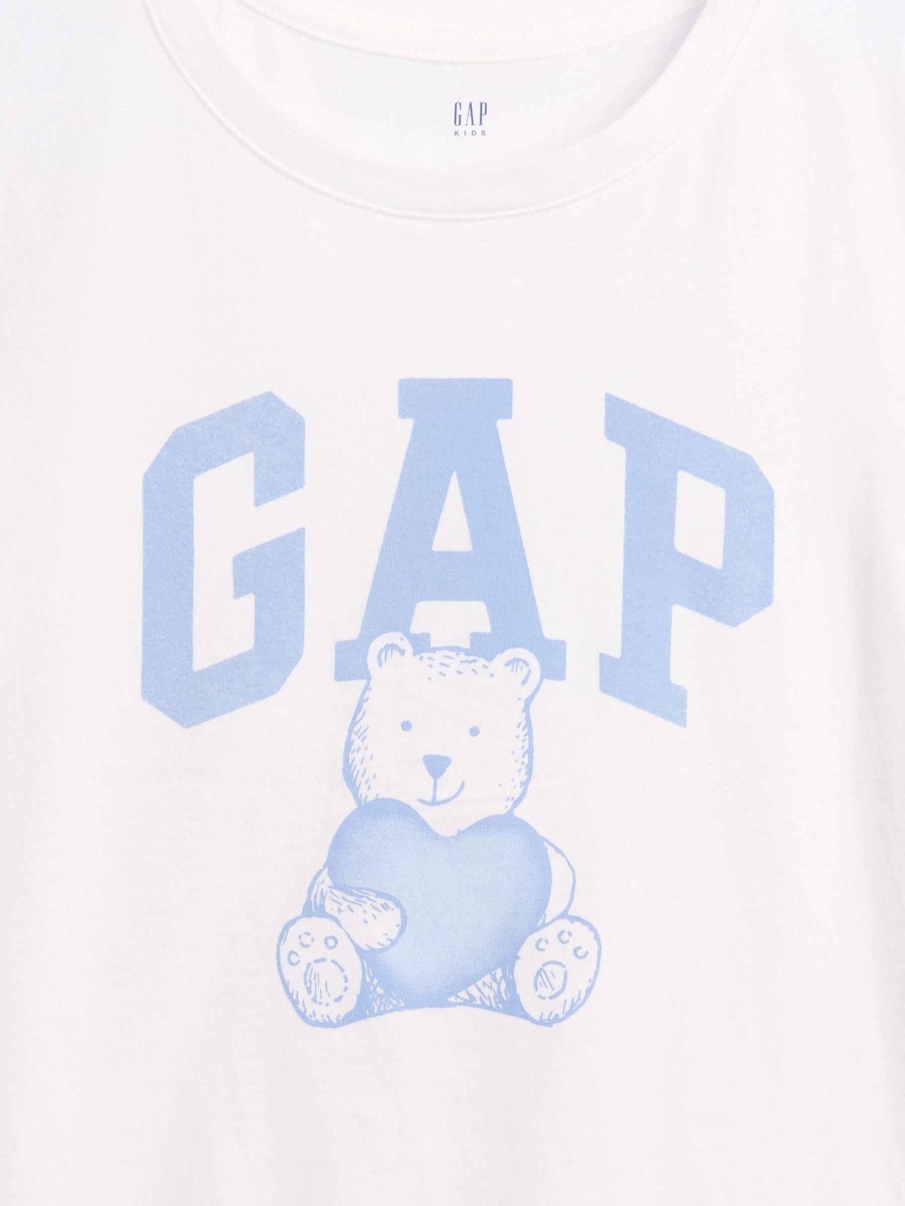 White Brannan Bear Logo Graphic Short Sleeve T-Shirt - Image 4 of 4 White Brannan Bear Logo Graphic Short Sleeve T-Shirt - Image 4 of 4
