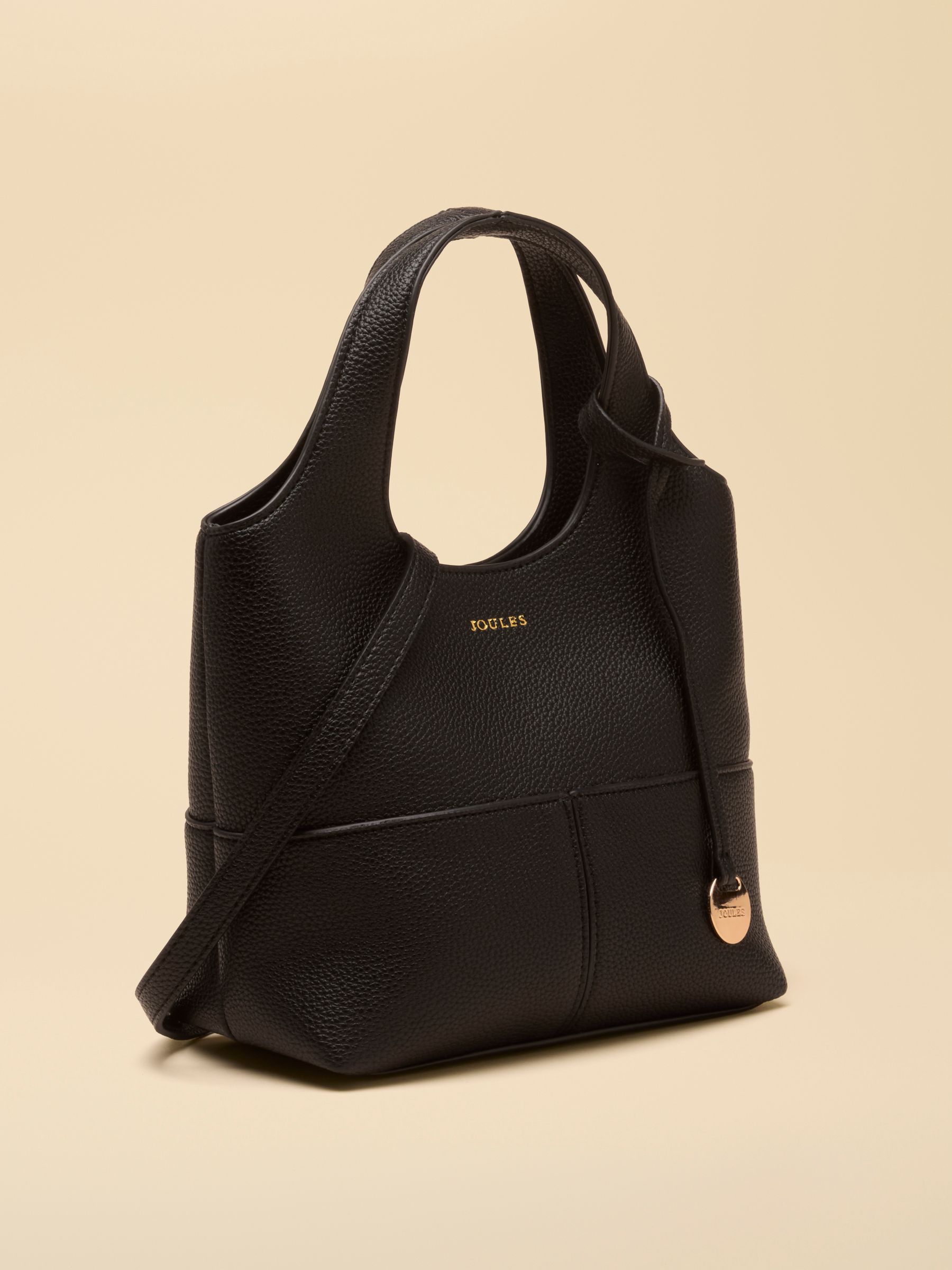 Crossbody Black Tophandle Tote Bag - Image 6 of 8