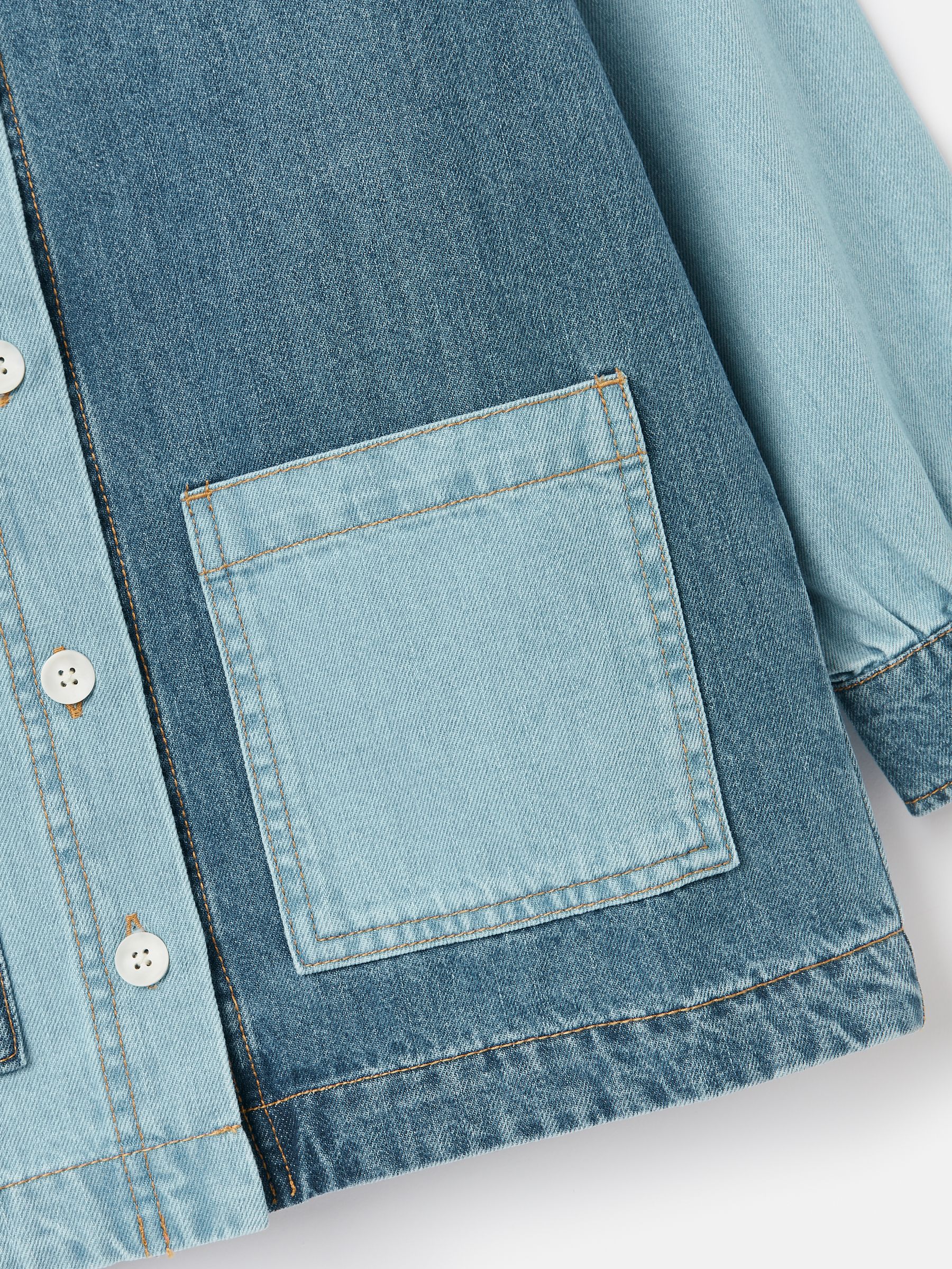 Darley Blue Hotch Potch Denim Chore Jacket - Image 5 of 5