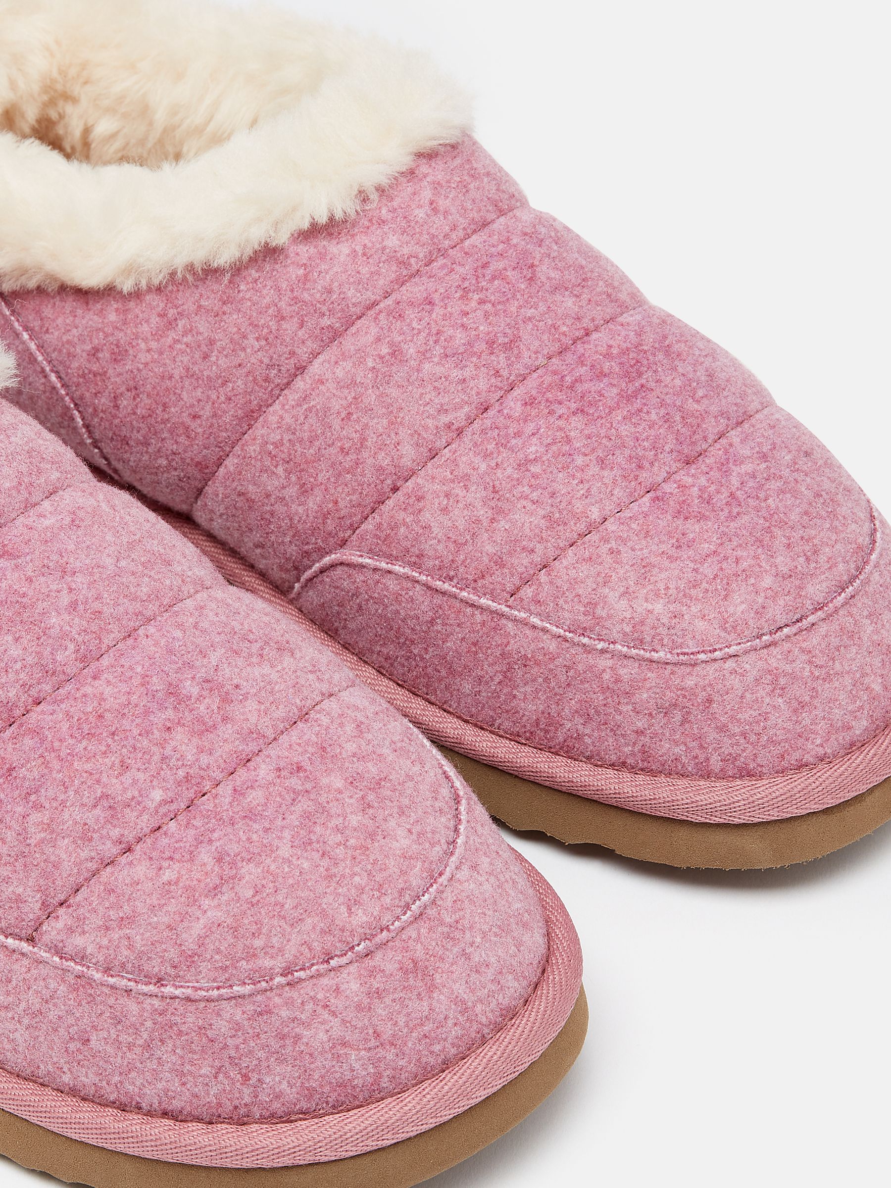 Women's Lazydays Pink Faux Fur Lined Slippers - Image 2 of 5