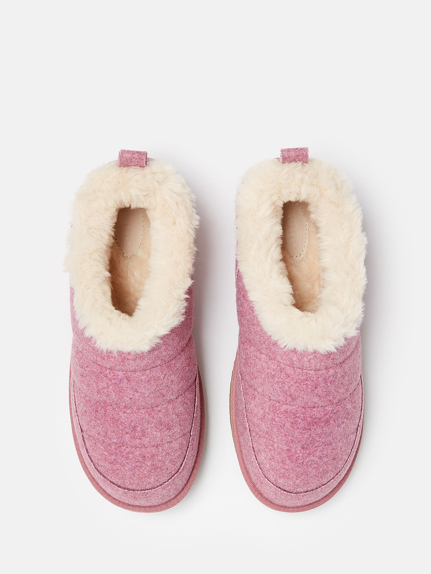 Women's Lazydays Pink Faux Fur Lined Slippers - Image 3 of 5