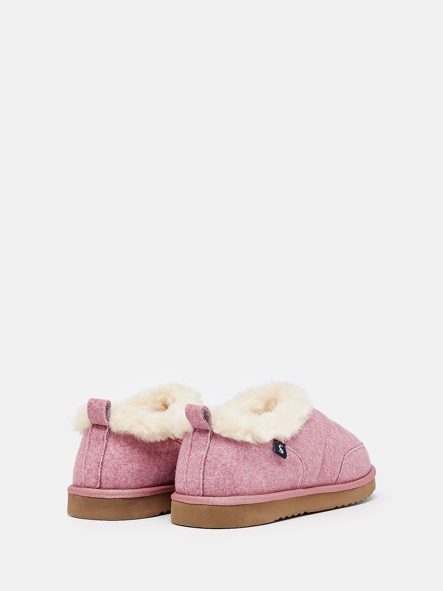 Women's Lazydays Pink Faux Fur Lined Slippers - Image 4 of 5
