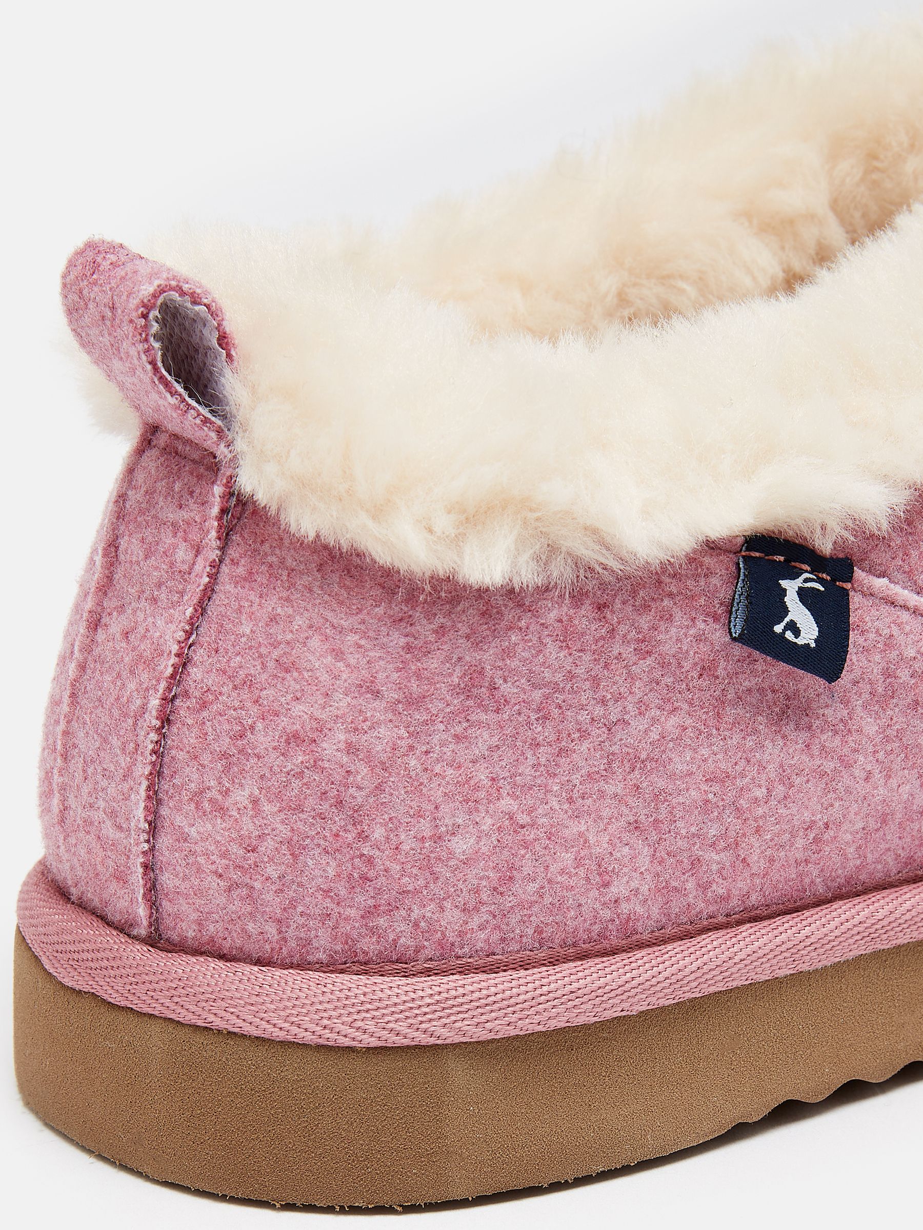 Women's Lazydays Pink Faux Fur Lined Slippers - Image 5 of 5