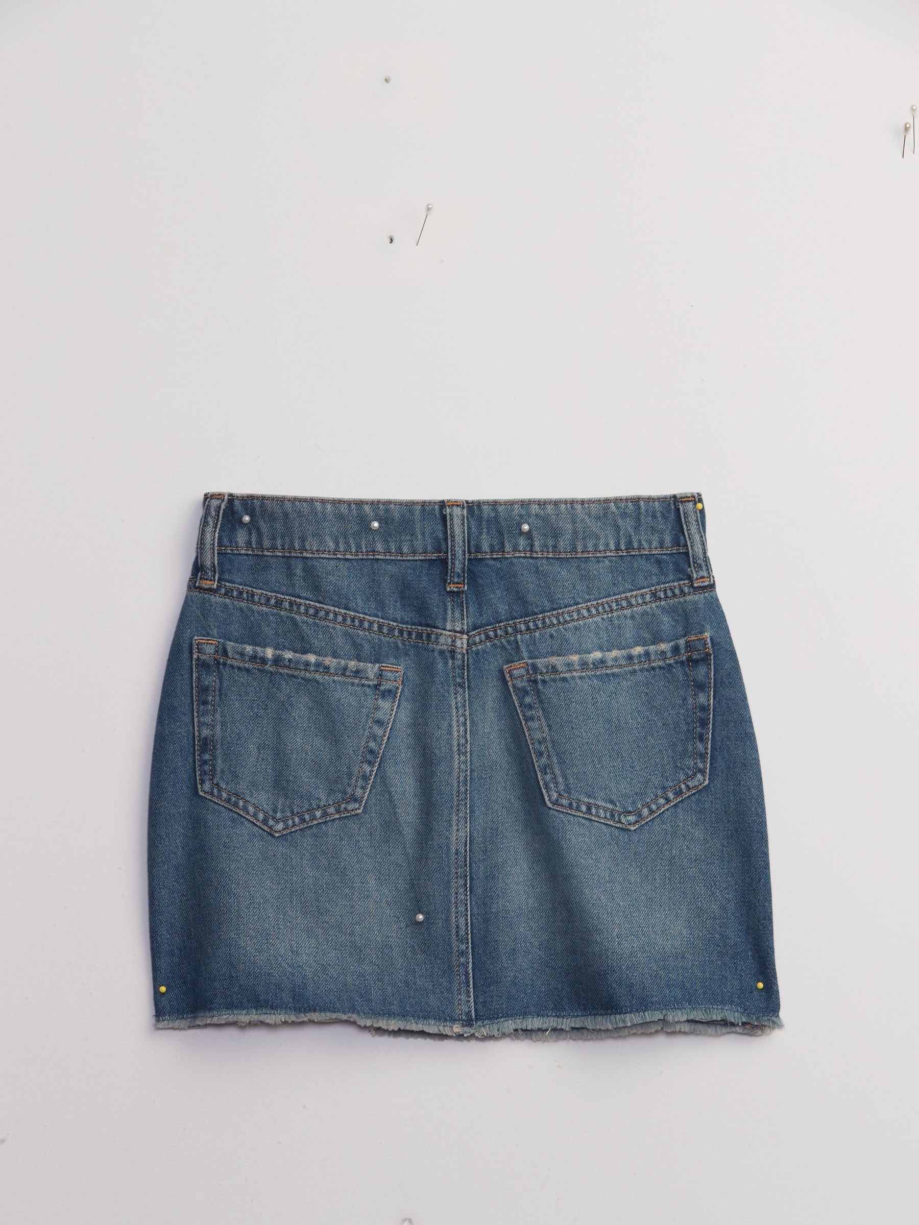 Blue High Rise Denim Skirt (5-14yrs) - Image 2 of 2