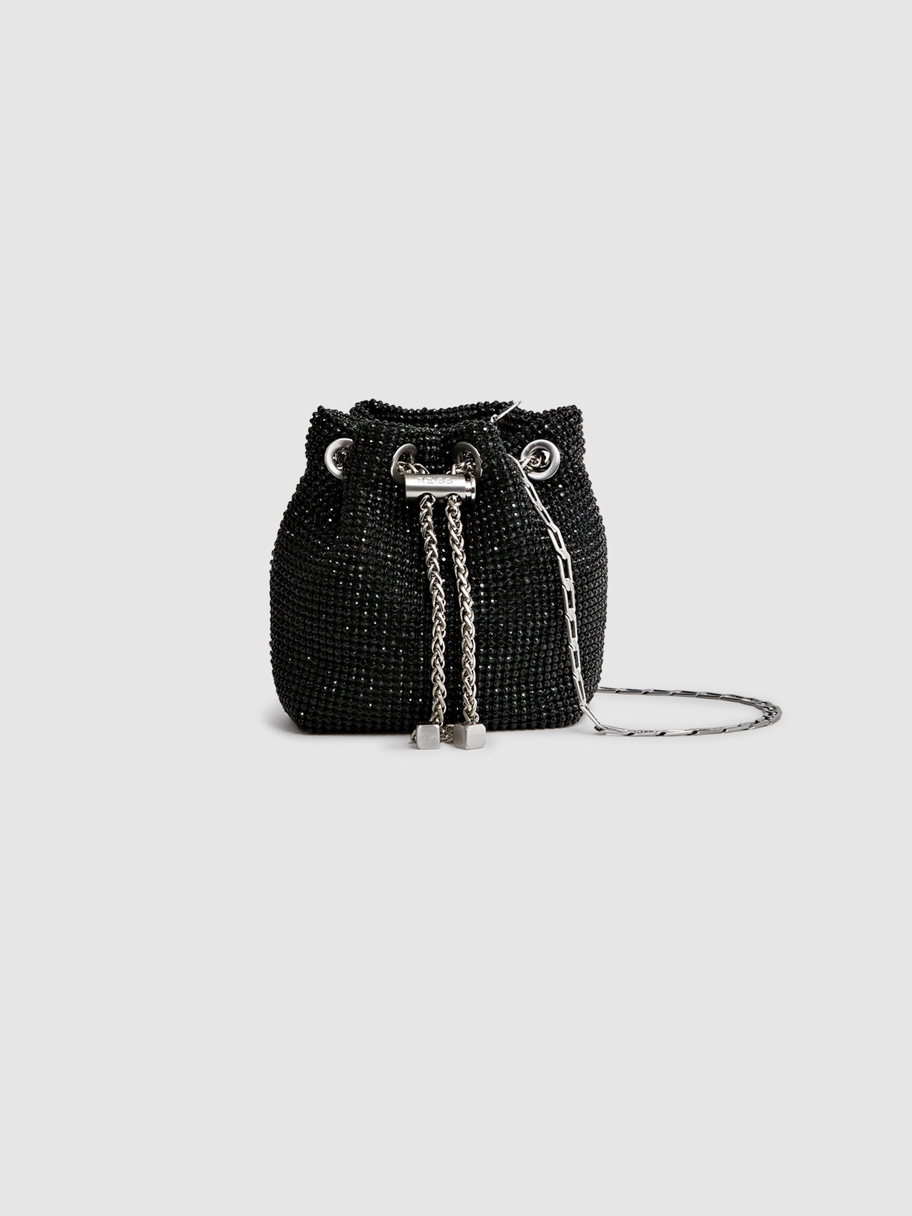 Crystal Bucket Mini Bag in Black - Image 4 of 6