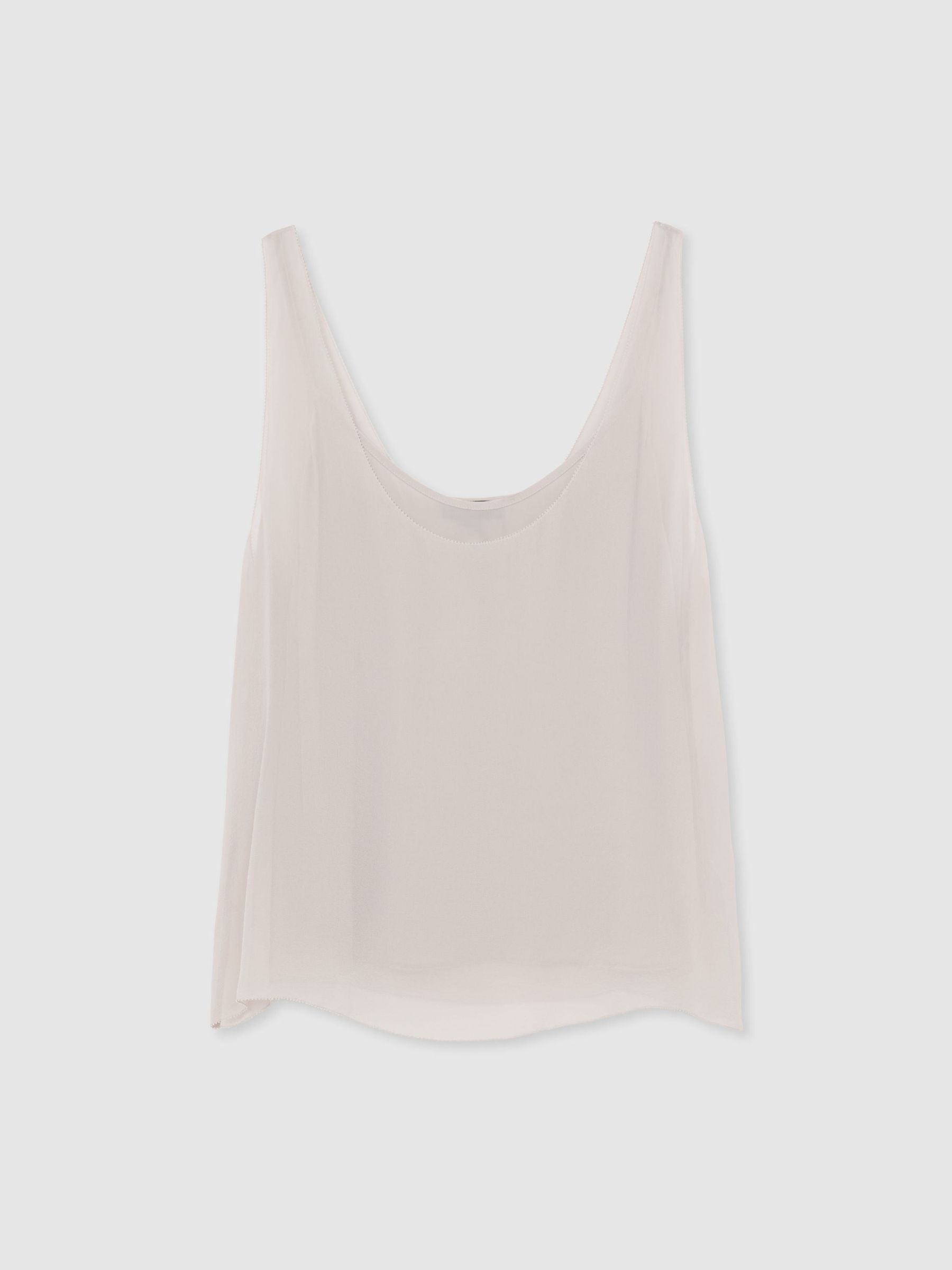 Atelier Silk-Chiffon Layer Vest in Taupe - Image 2 of 7 Atelier Silk-Chiffon Layer Vest in Taupe - Image 2 of 7