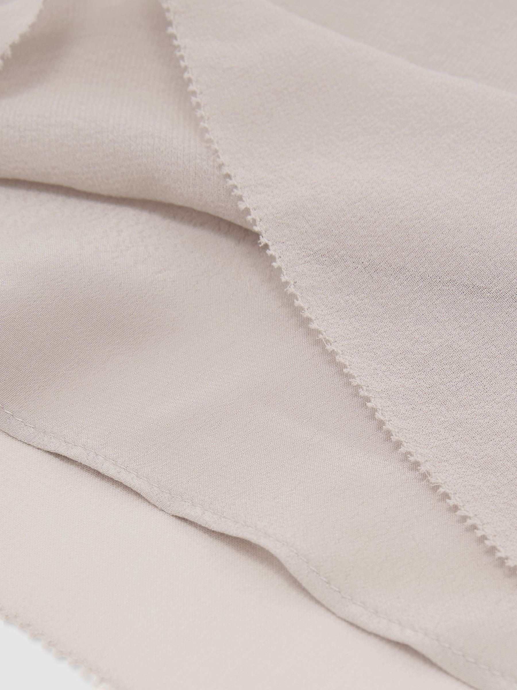 Atelier Silk-Chiffon Layer Vest in Taupe - Image 7 of 7