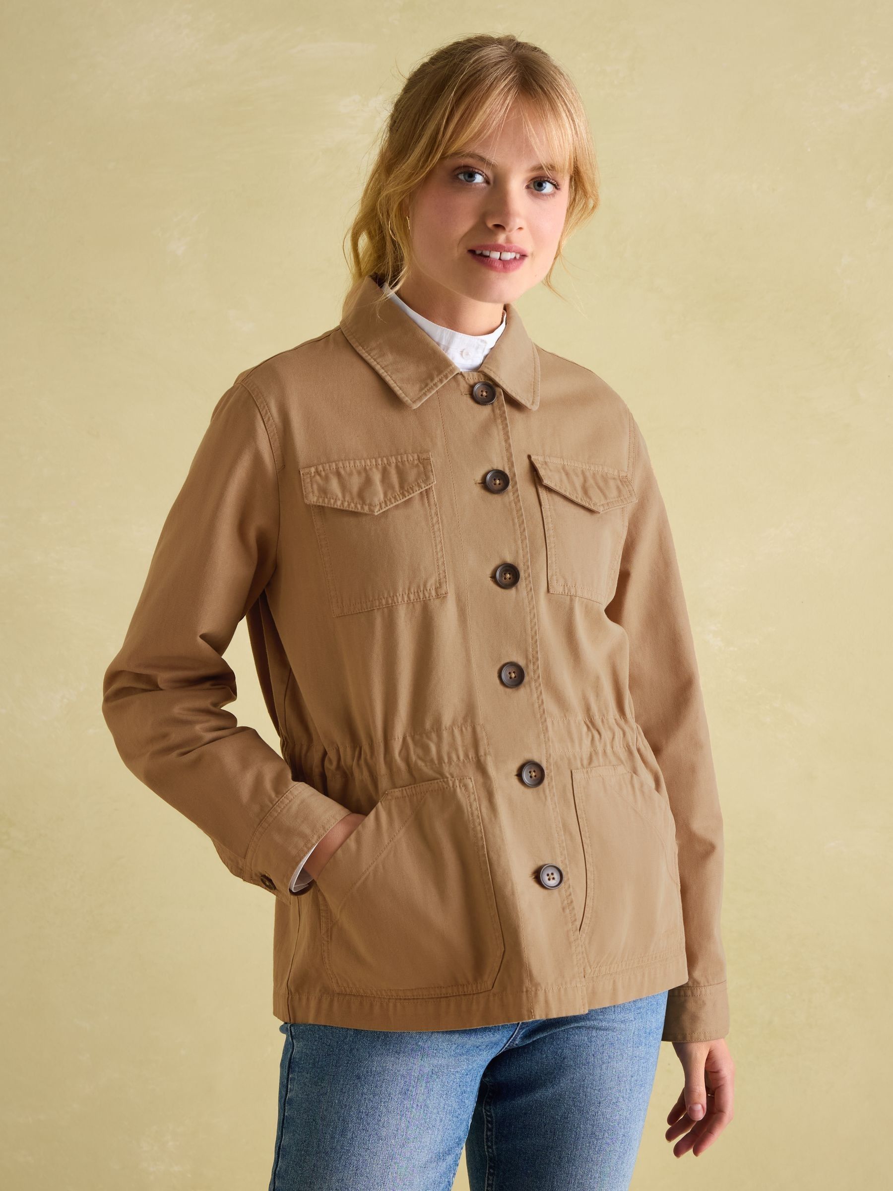 Twyford Tan Brown Safari Jacket Joules