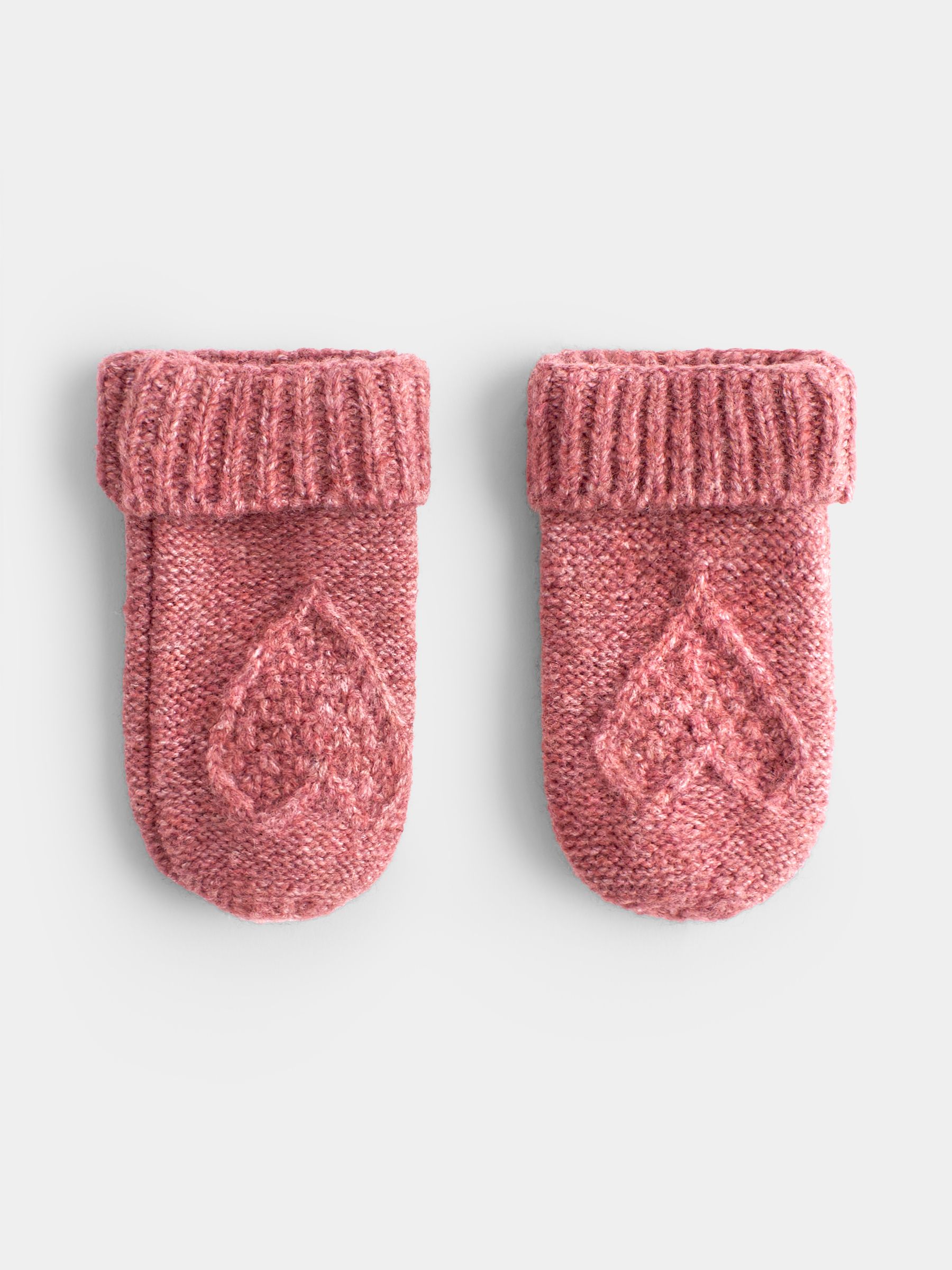 Pink Bear Knitted Hat And Mittens Set - Image 4 of 7