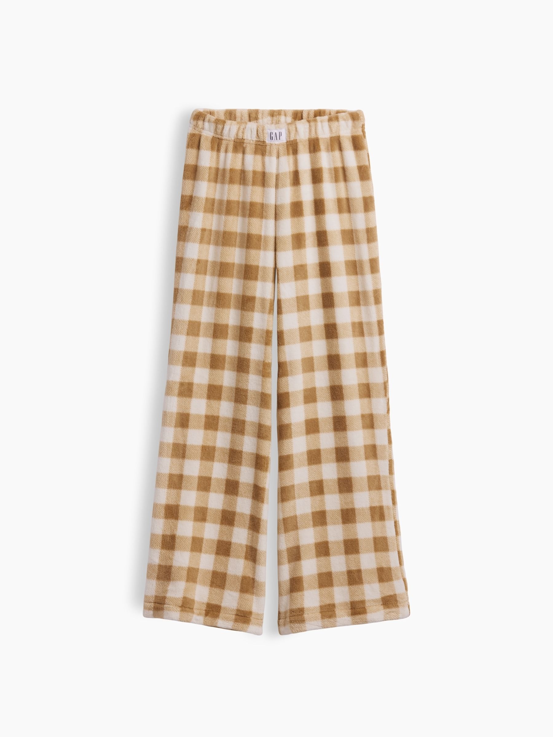 Tan Brown Gingham Cosy Pyjama Bottoms - Image 3 of 4