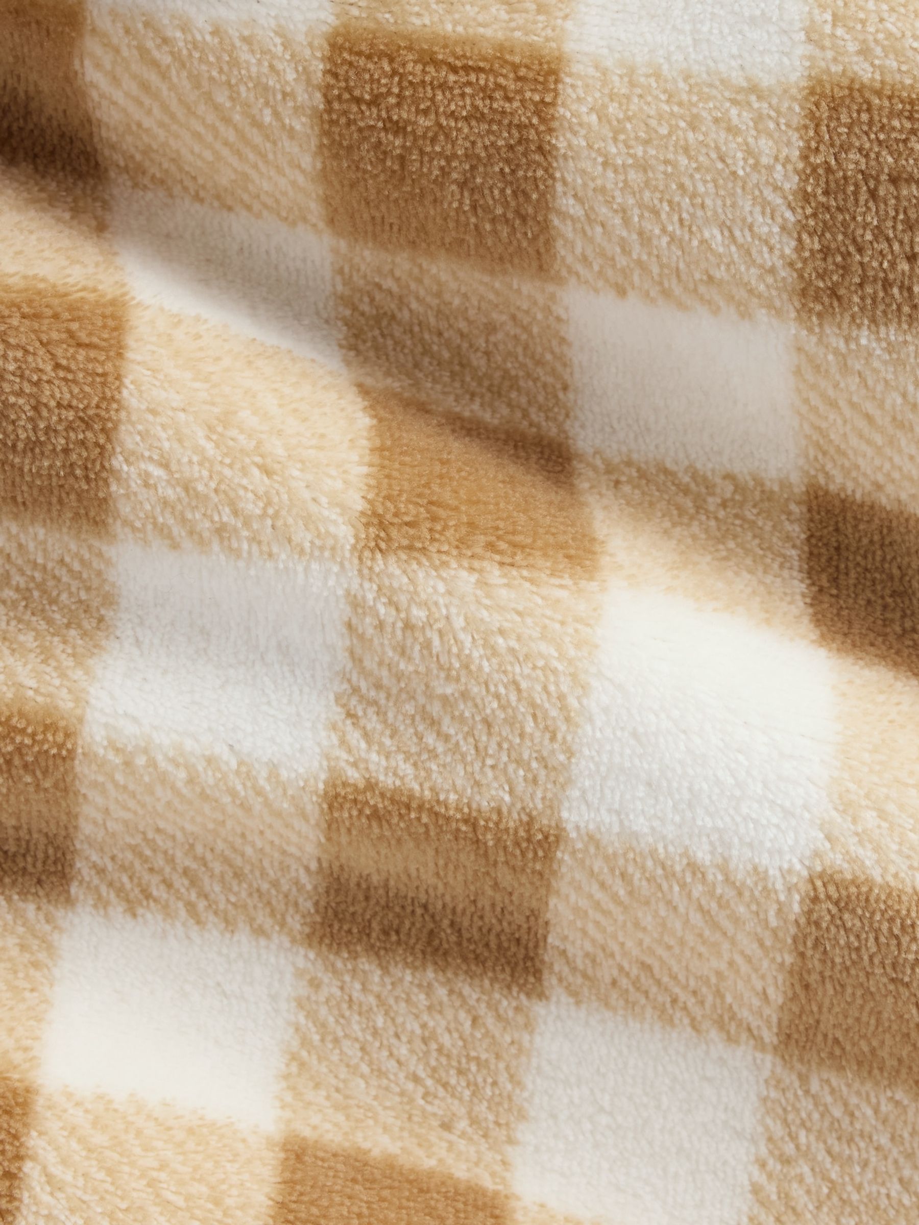 Tan Brown Gingham Cosy Pyjama Bottoms - Image 4 of 4