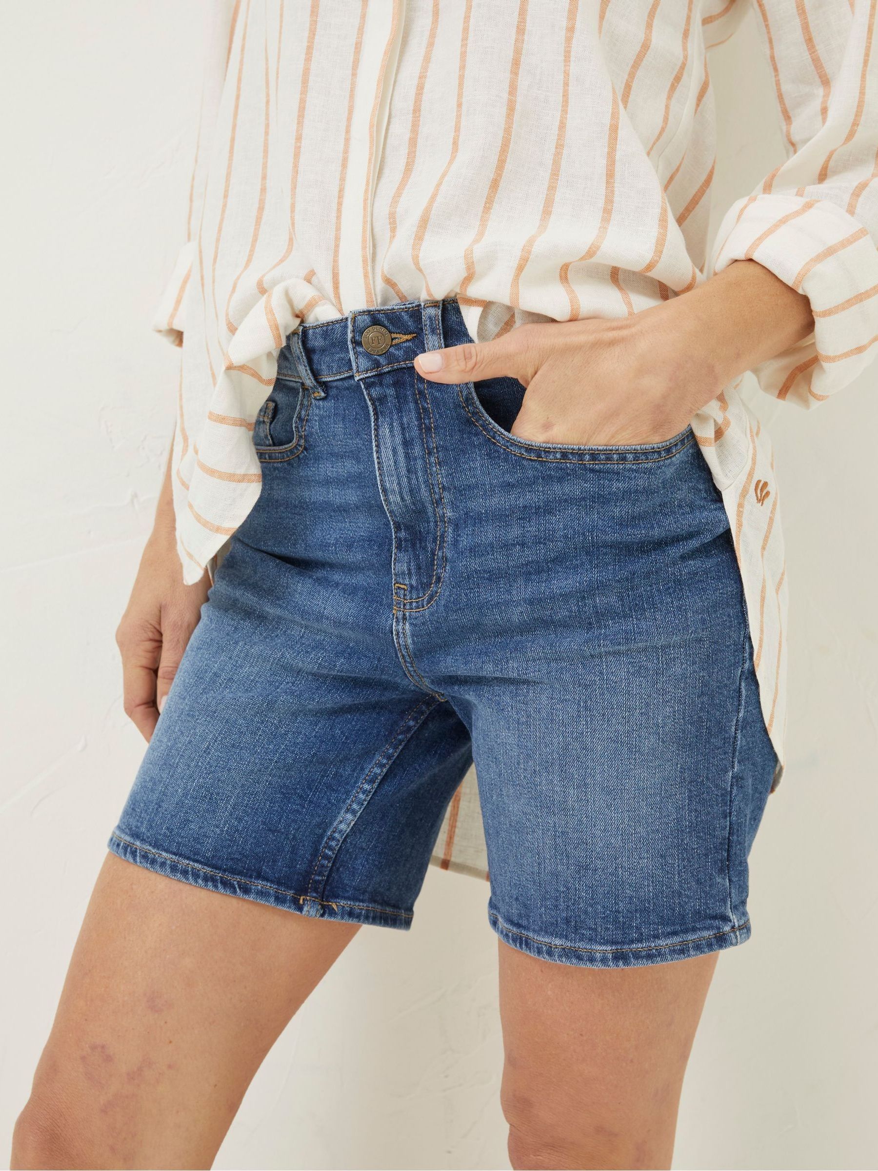 Blue Darley Denim Shorts - Image 3 of 4