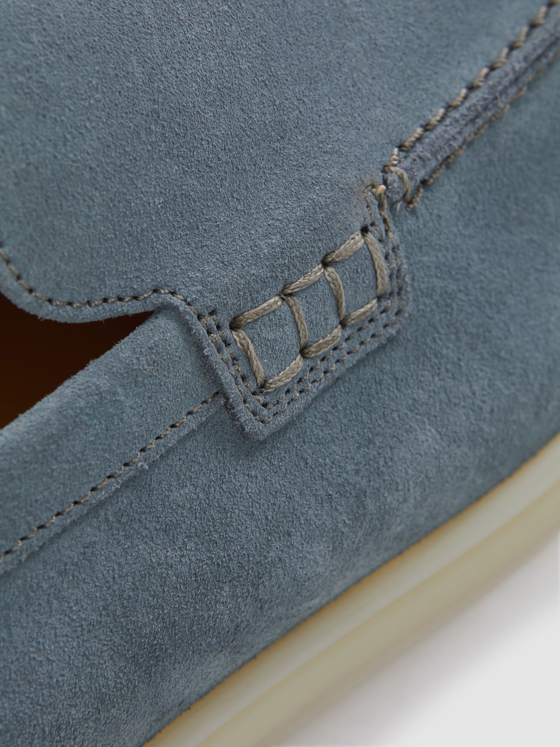 Suede Slip-On Loafers in Light Blue - Image 5 of 5