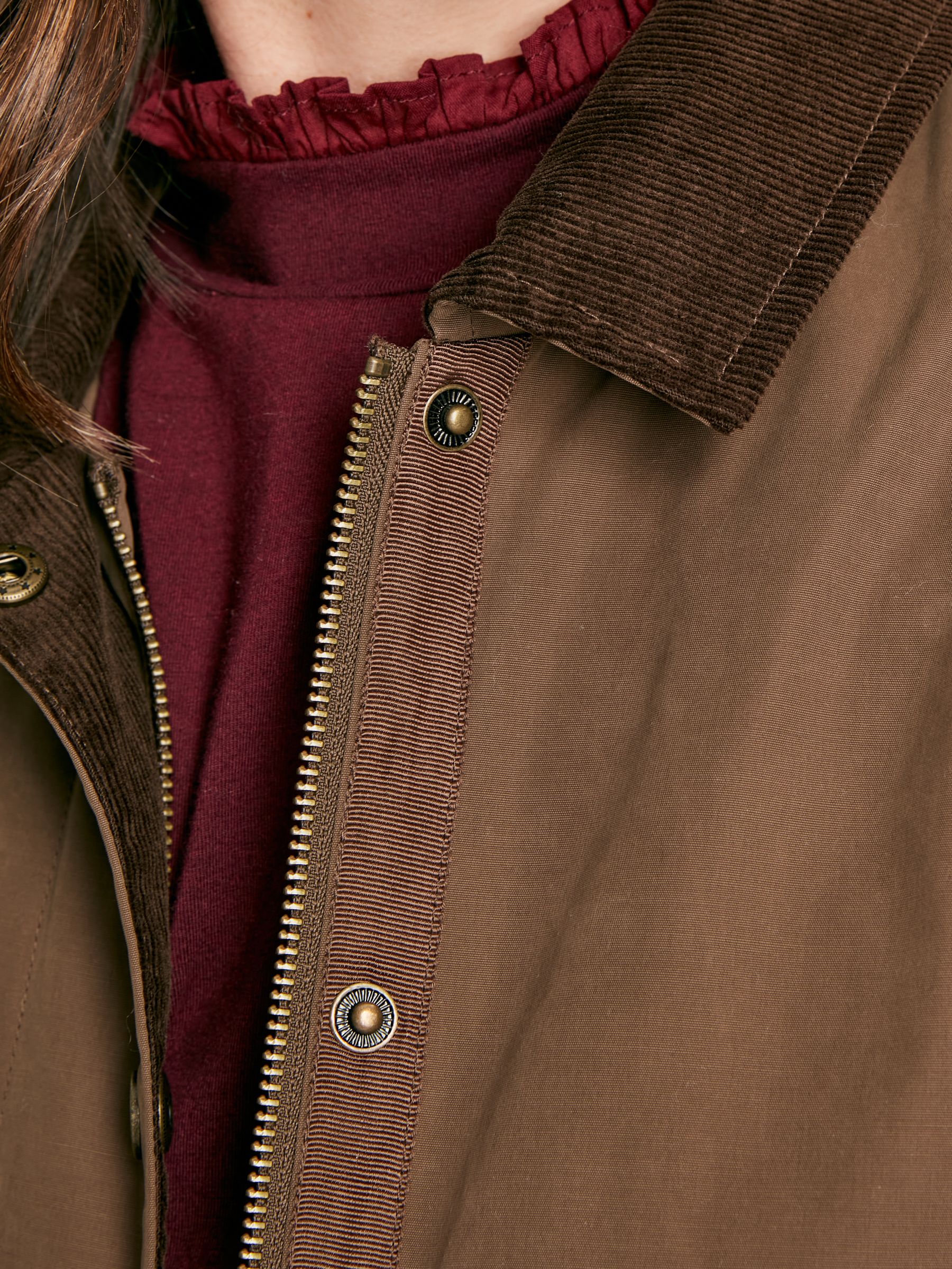 Belfield Brown Shower Resistant Dry Wax Jacket - Image 10 of 13
