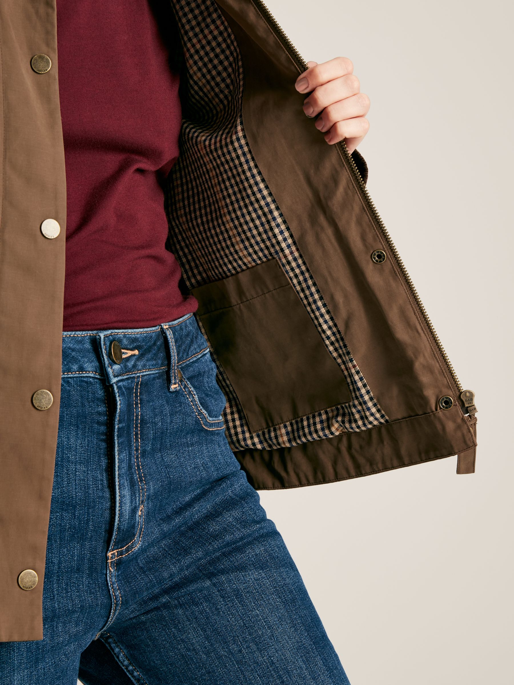 Belfield Brown Shower Resistant Dry Wax Jacket - Image 11 of 13