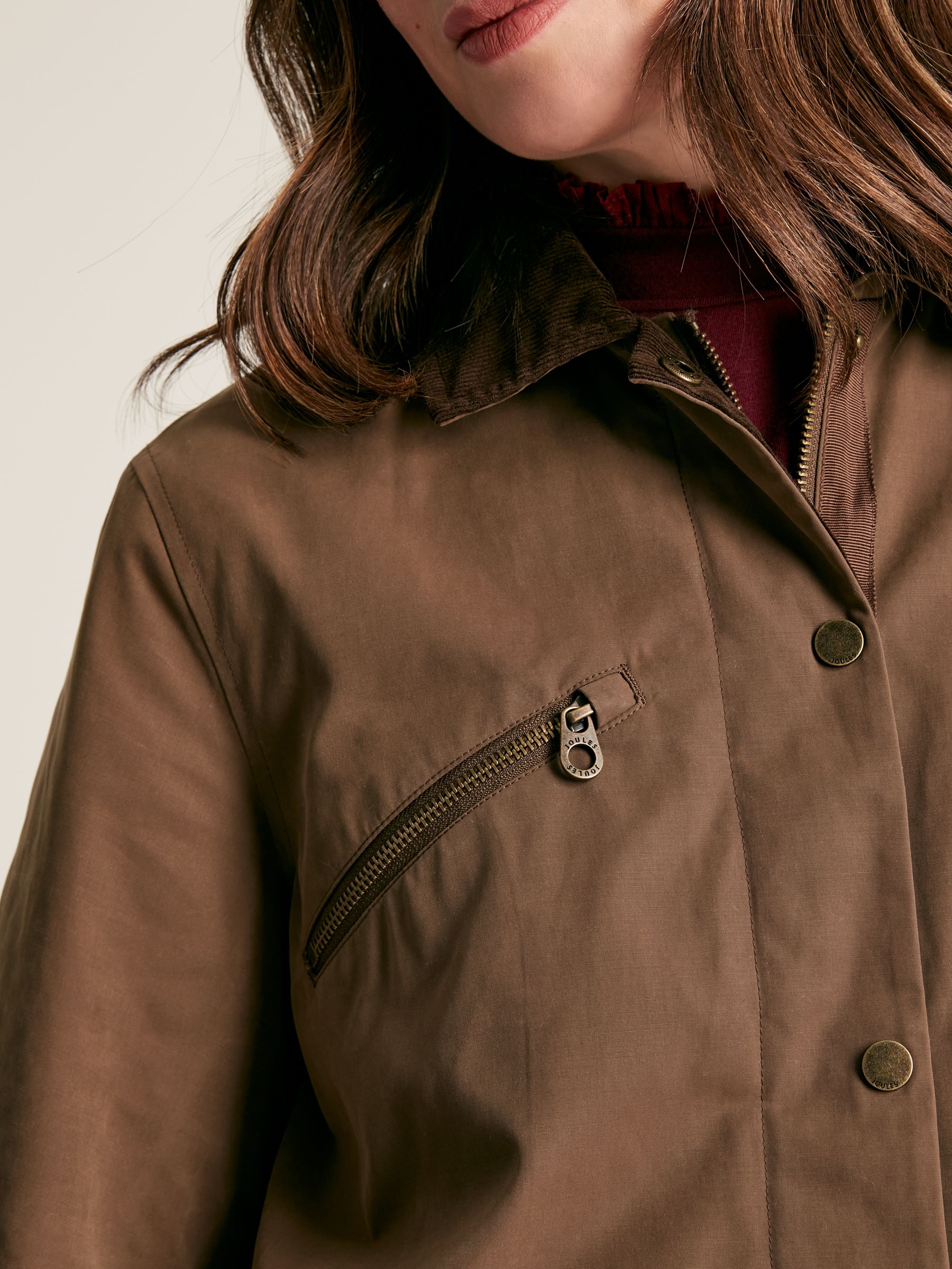 Belfield Brown Shower Resistant Dry Wax Jacket - Image 8 of 13
