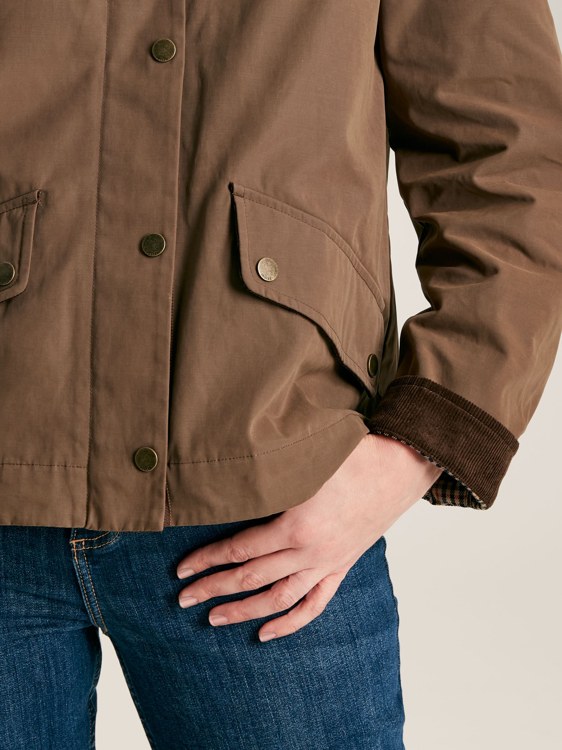 Belfield Brown Shower Resistant Dry Wax Jacket - Image 9 of 13
