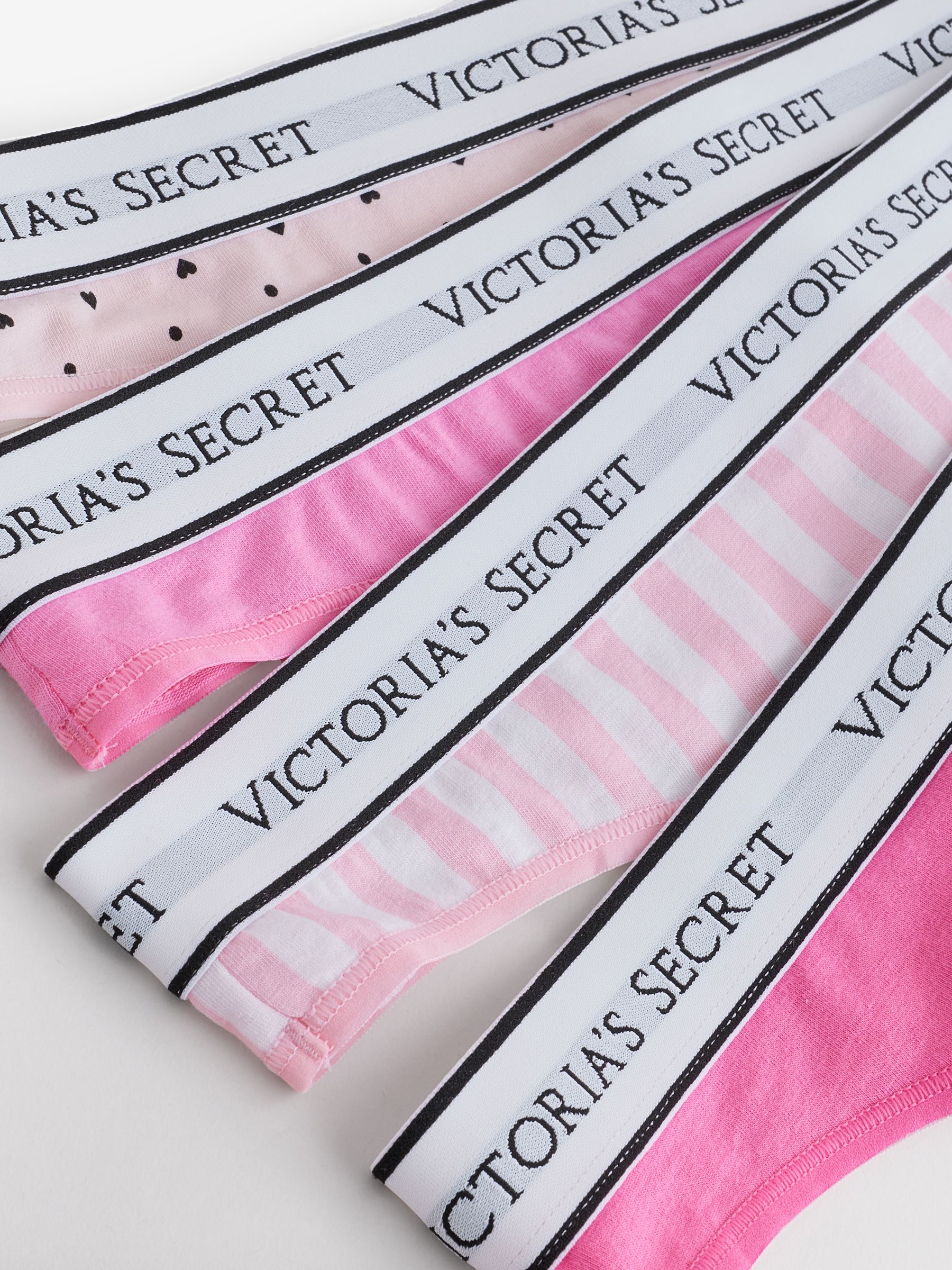 Pink Thong Logo 4 Pack Knickers - Image 6 of 7