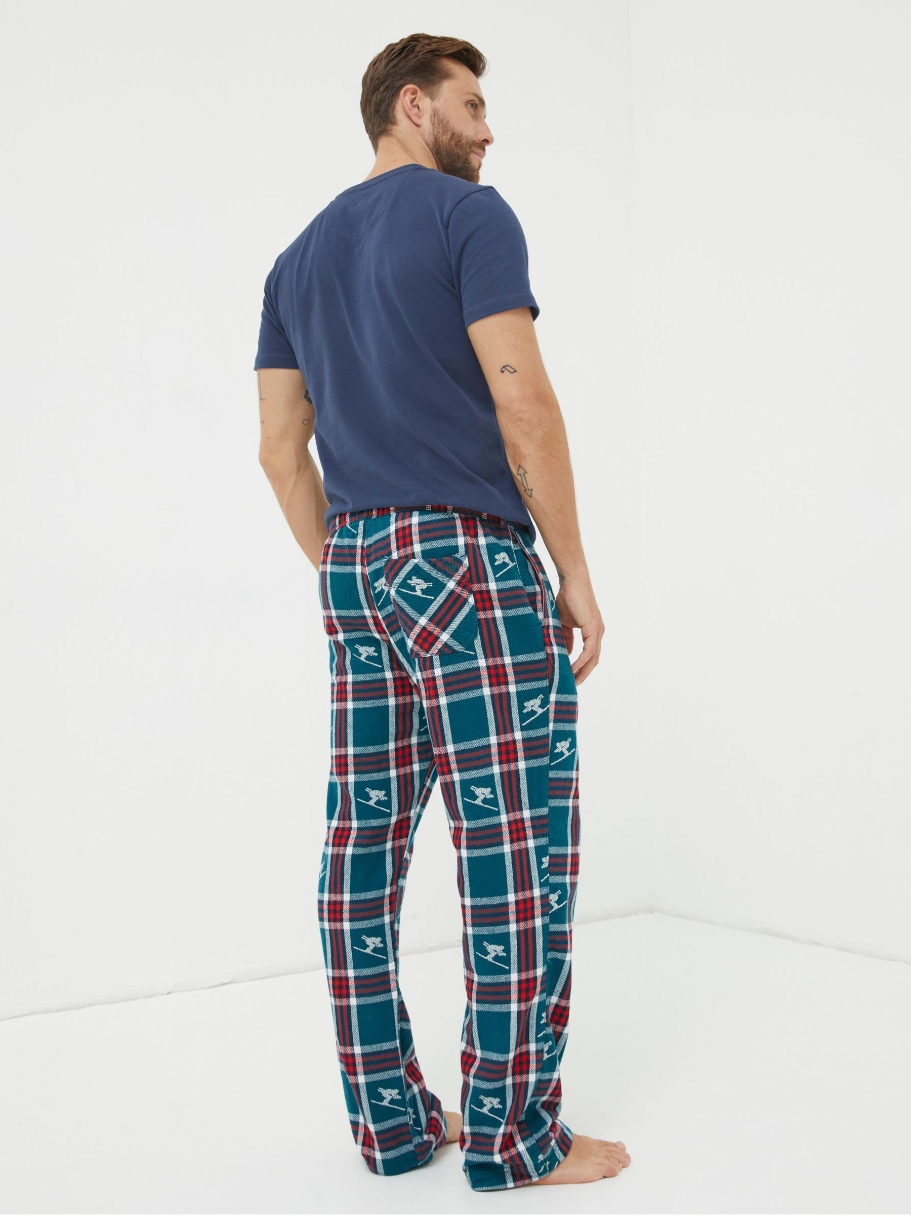 Green Ski Jacquard Pyjama Trousers - Image 2 of 4
