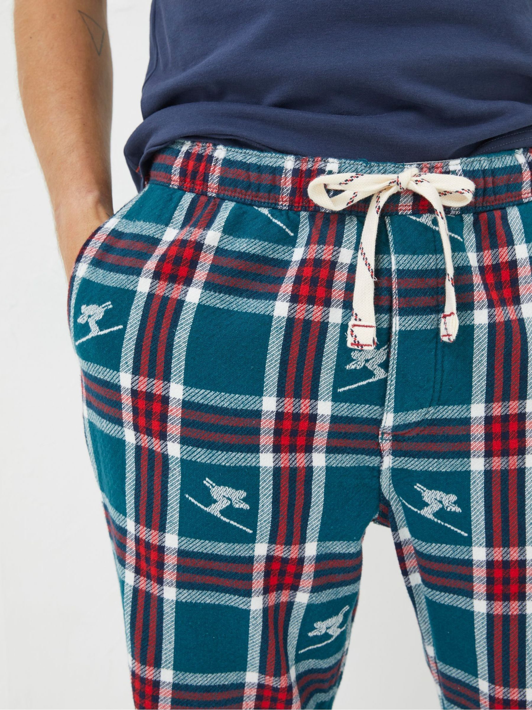 Green Ski Jacquard Pyjama Trousers - Image 3 of 4