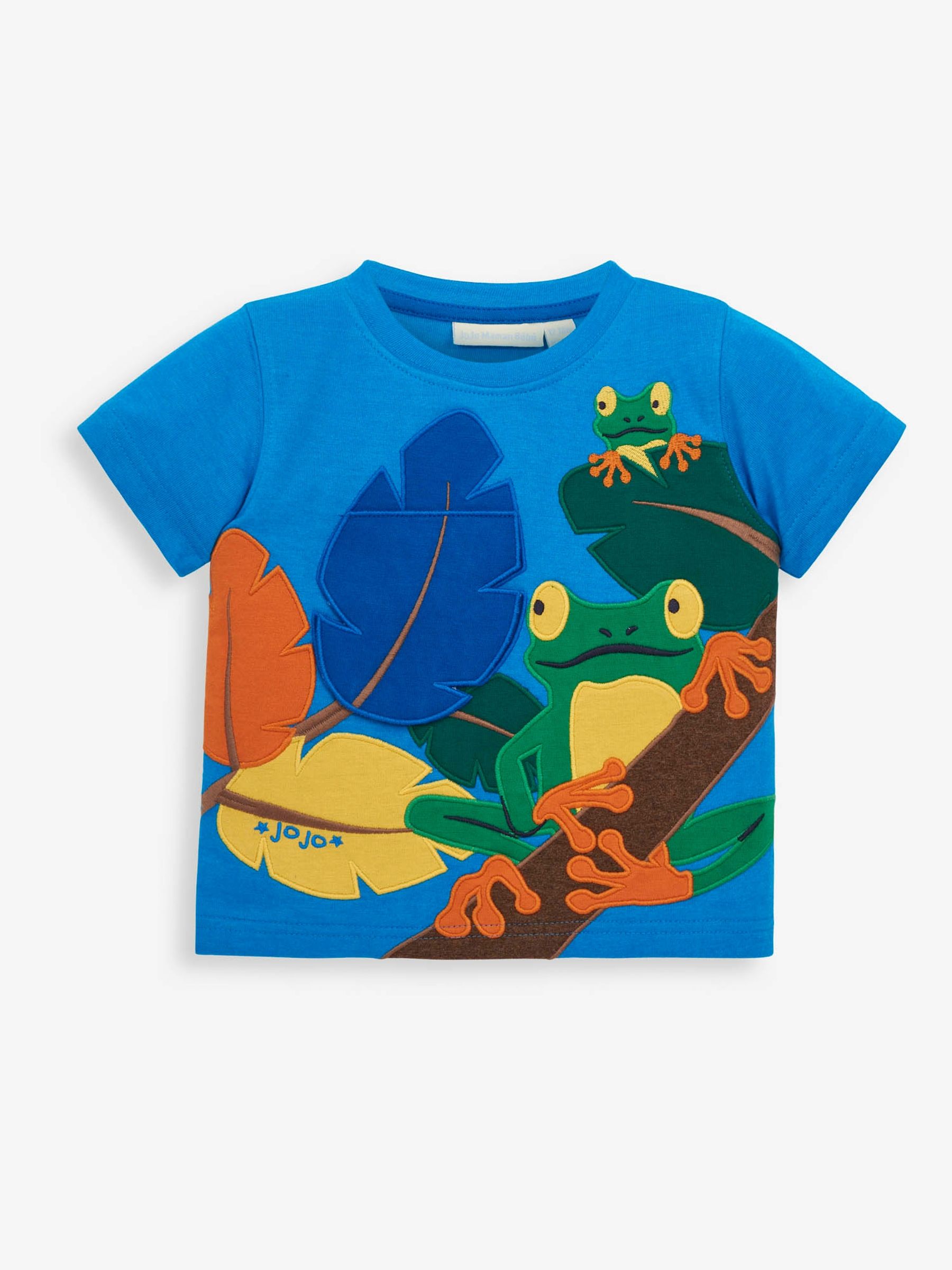 Blue Kids' Tree Frog Appliqué T-Shirt - Image 1 of 2