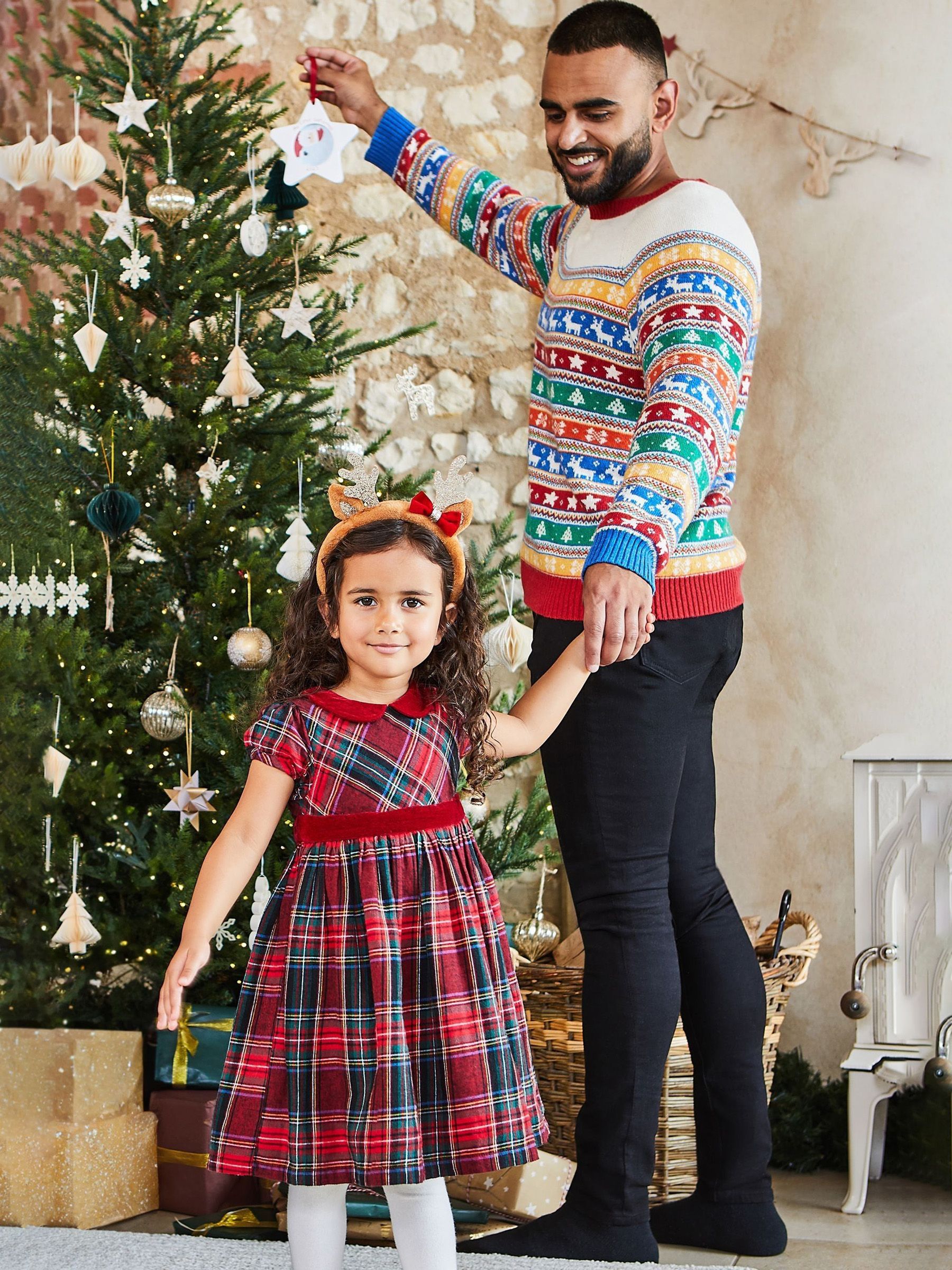 Multi Mens Christmas Fair Isle Pattern Jumper - Image 3 of 4