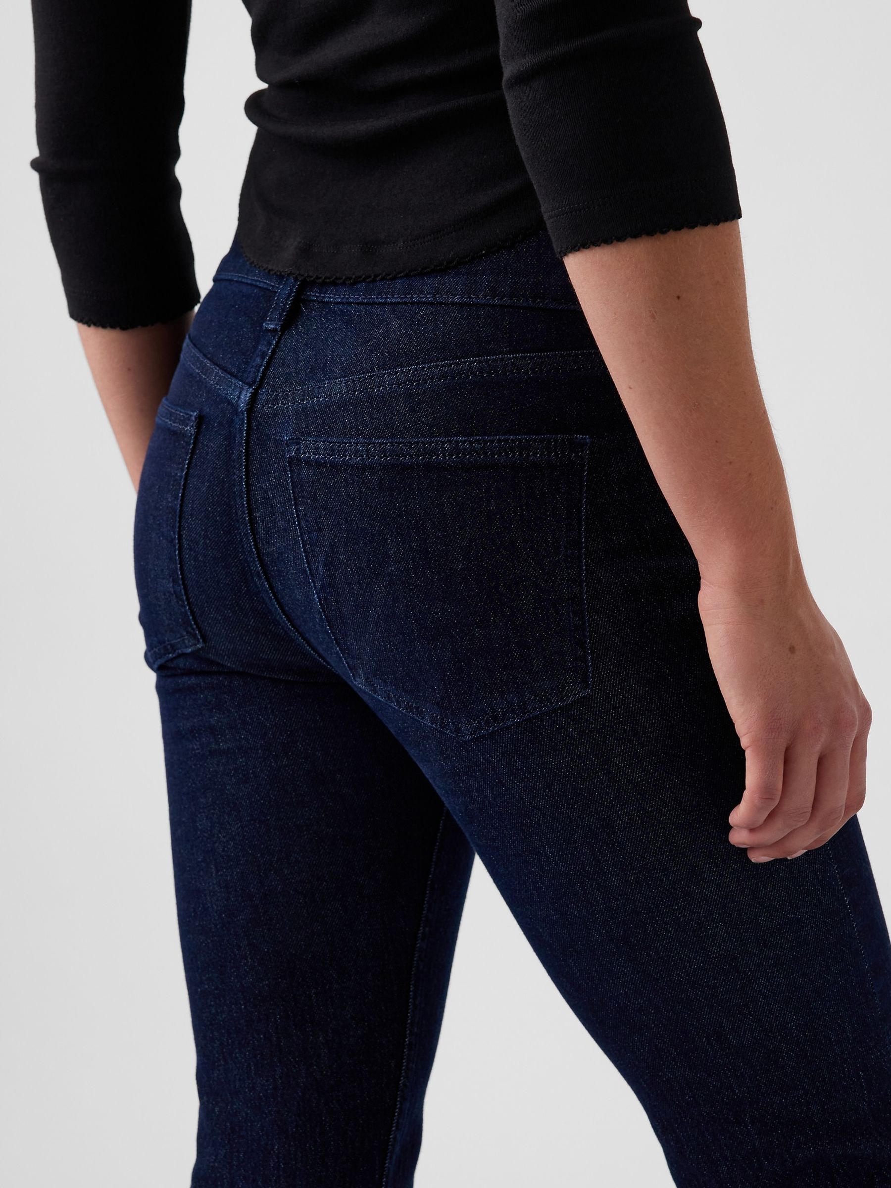 Dark Wash Low Rise '90s Slim Straight Jeans - Image 5 of 5