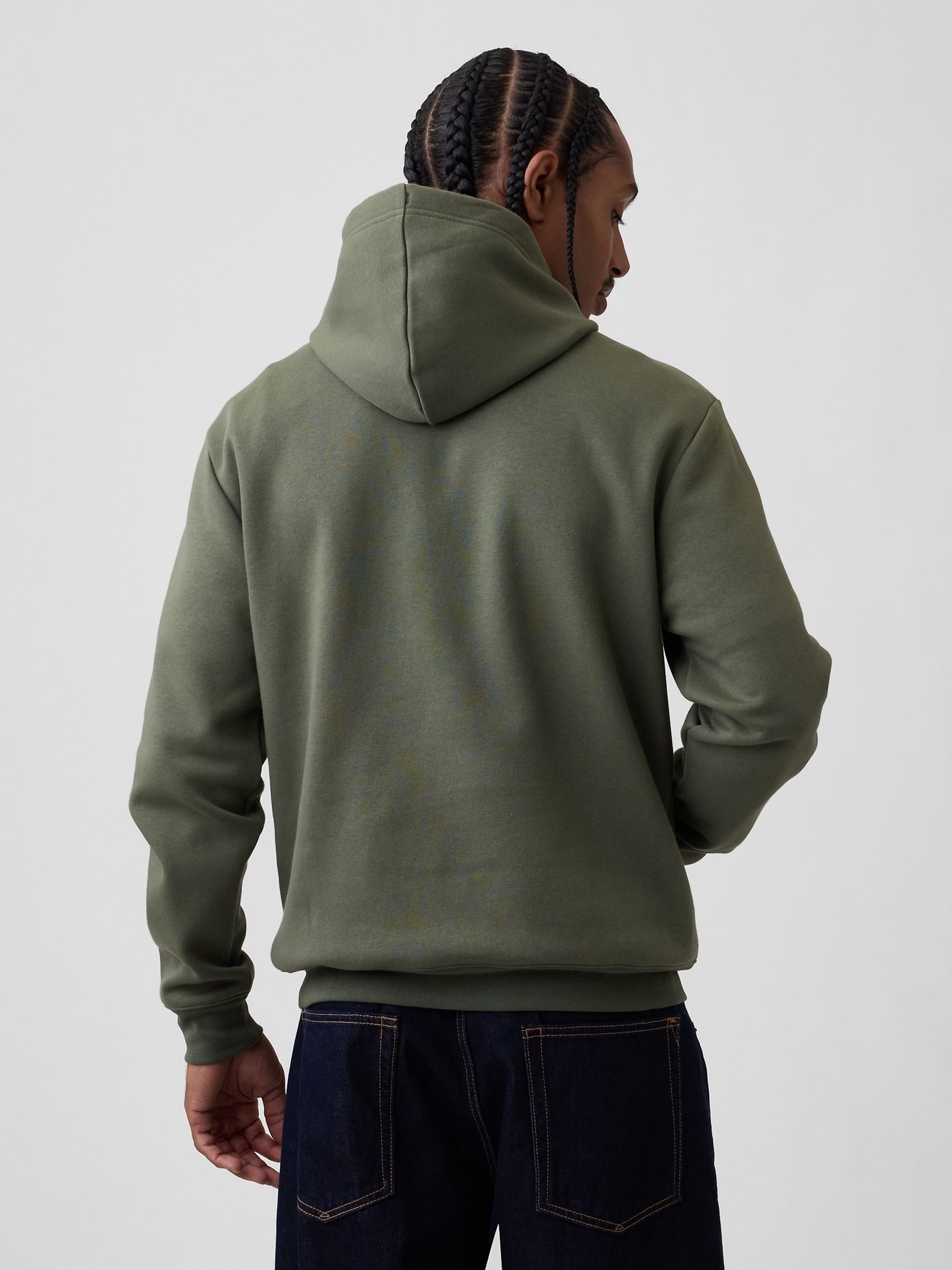Green Relaxed Logo Hoodie - Image 2 of 4