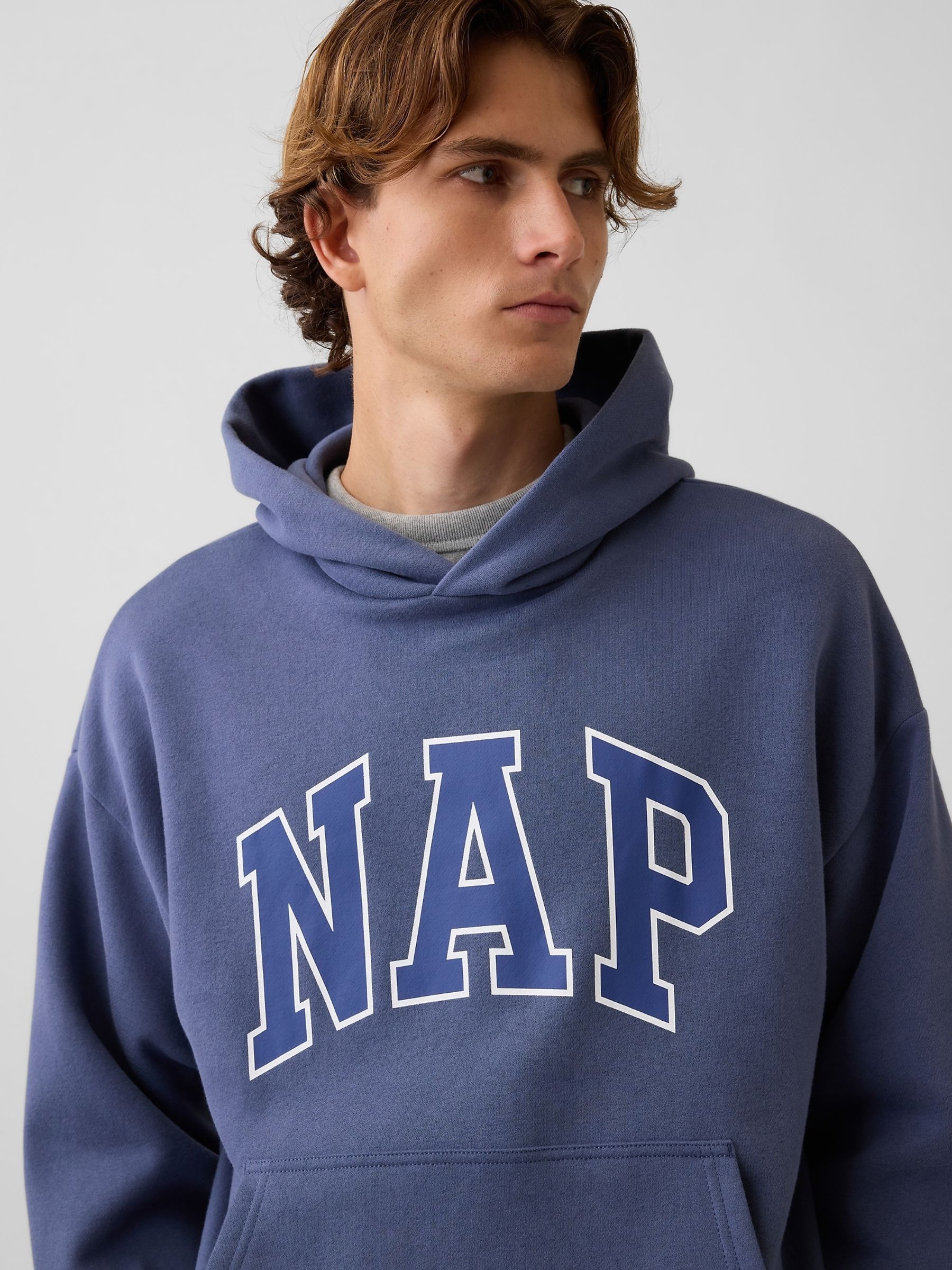 Blue Vintage Soft NAP Logo Hoodie - Image 4 of 4