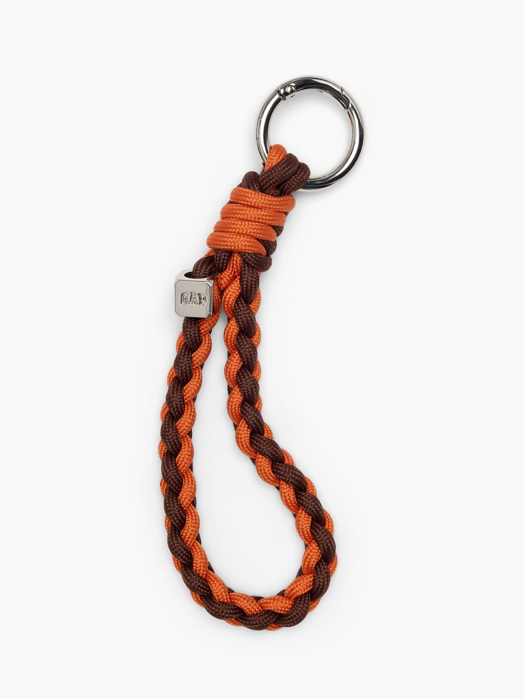 Orange/Brown Bungee Bag Charm - Image 1 of 2