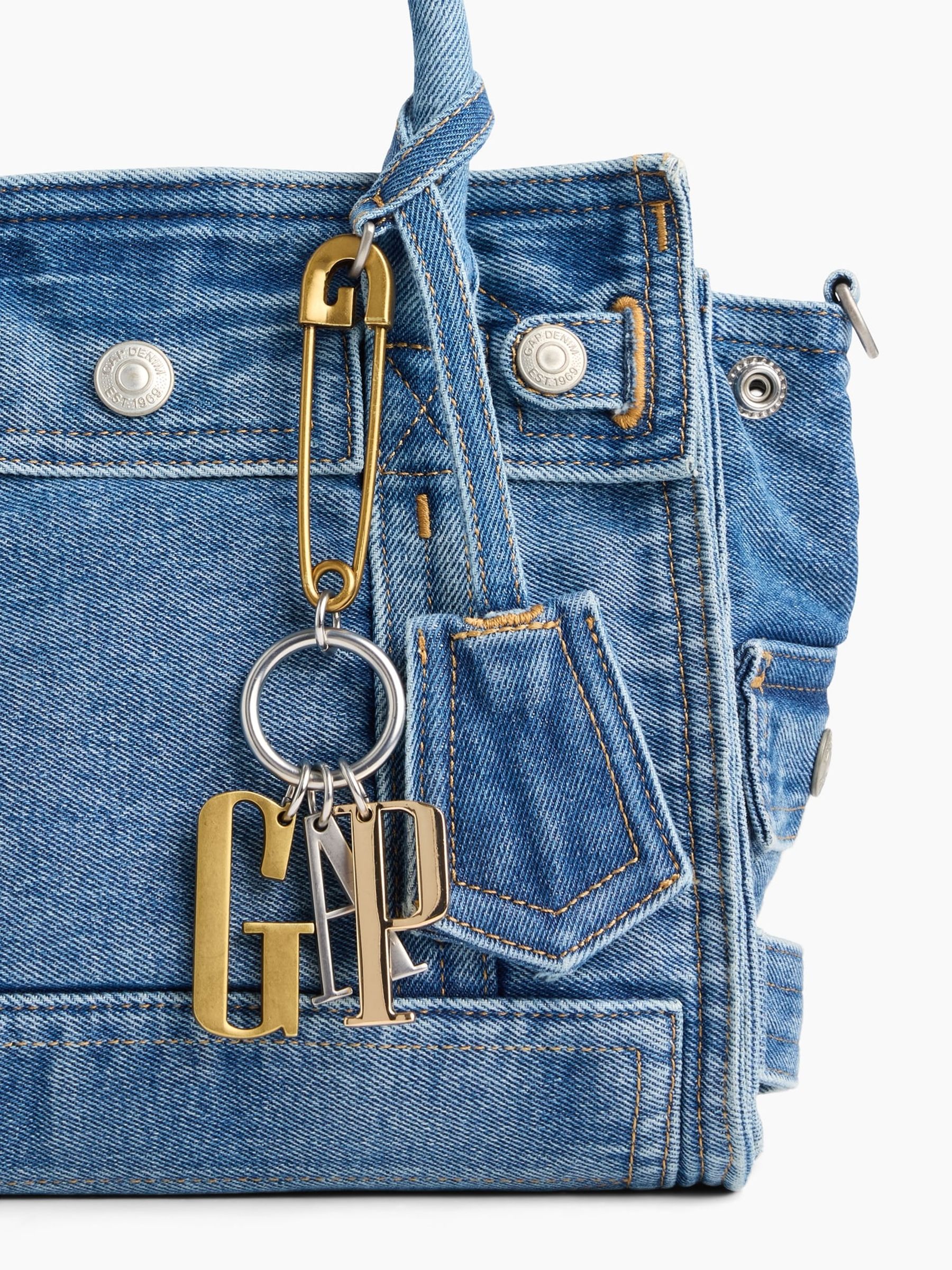 Gold Logo Bag Charm - Image 3 of 3