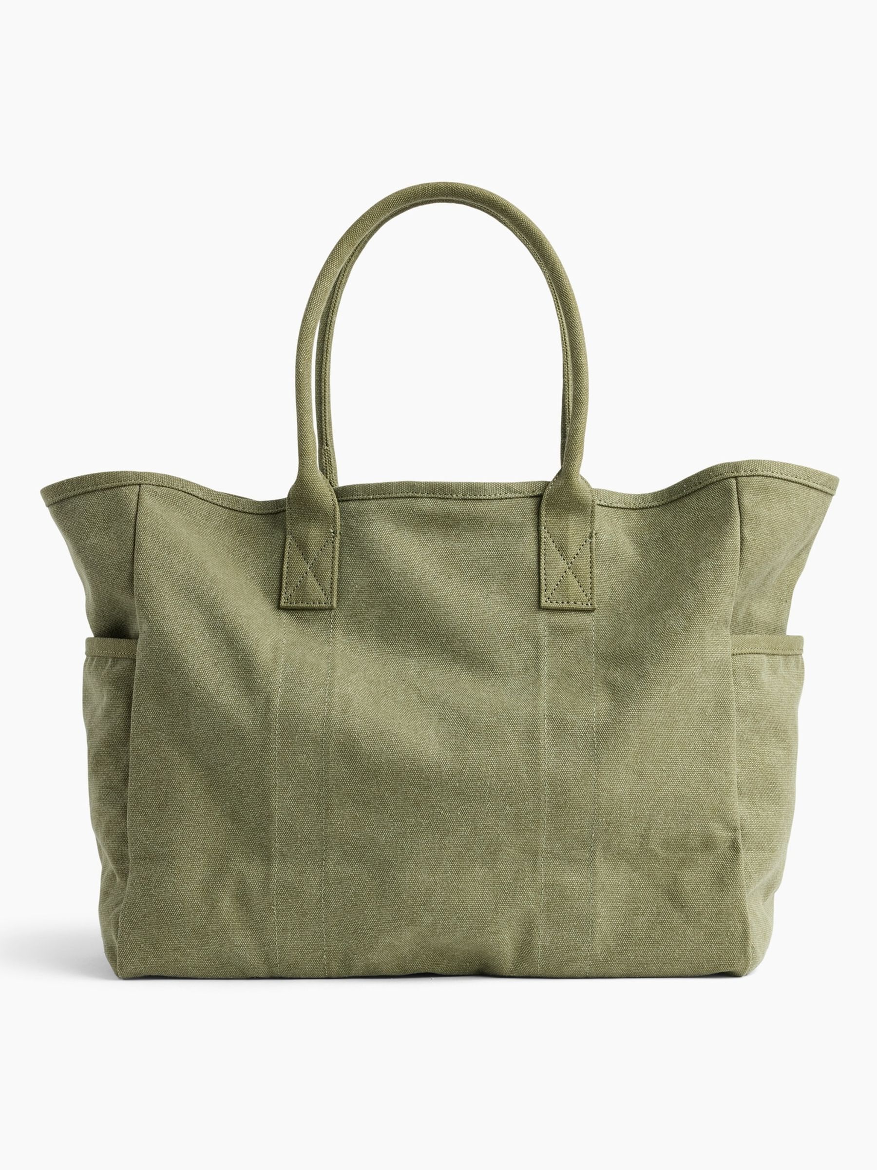 Olive Green Canvas Favorite Tote Bag - Image 3 of 5