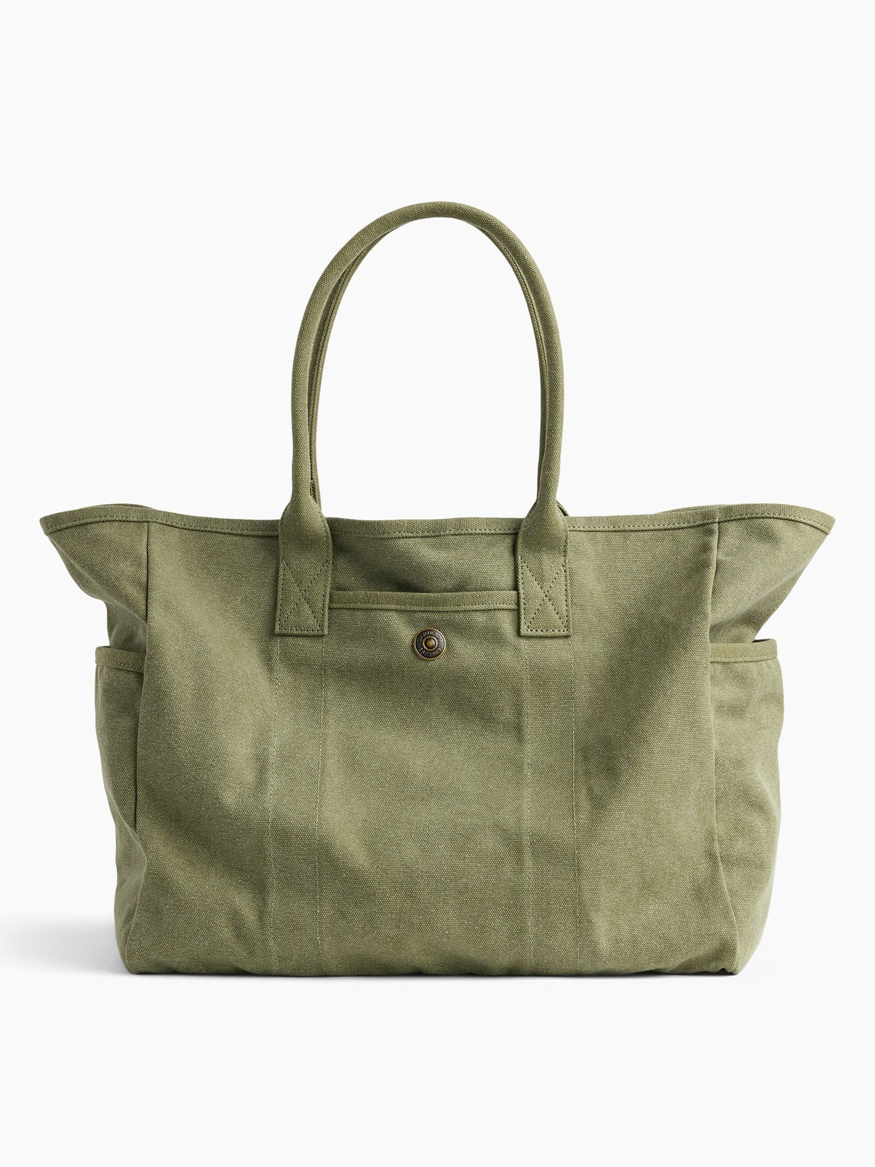 Olive Green Canvas Favorite Tote Bag - Image 4 of 5