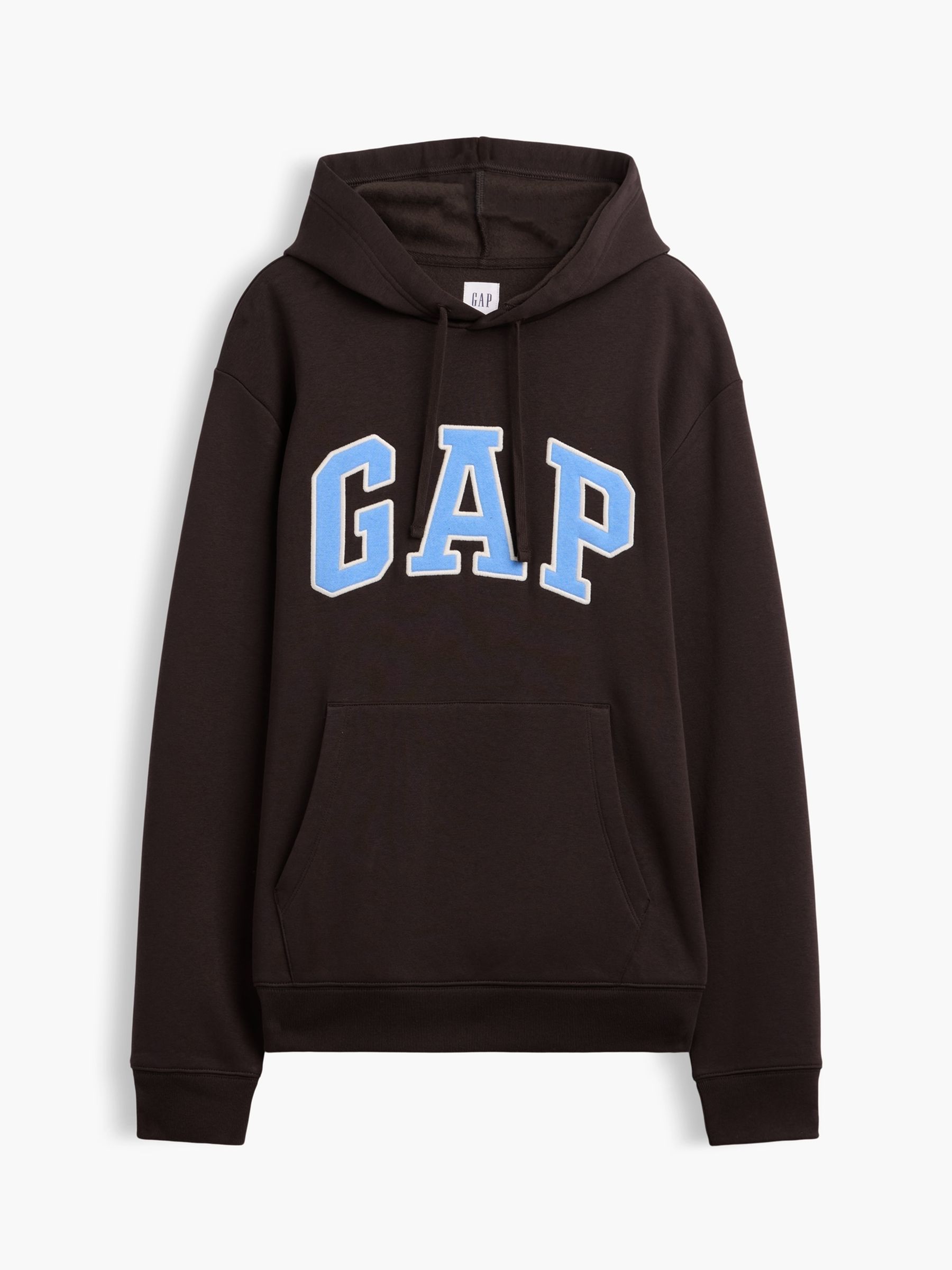 Brown & Blue Relaxed Logo Hoodie - Image 4 of 4