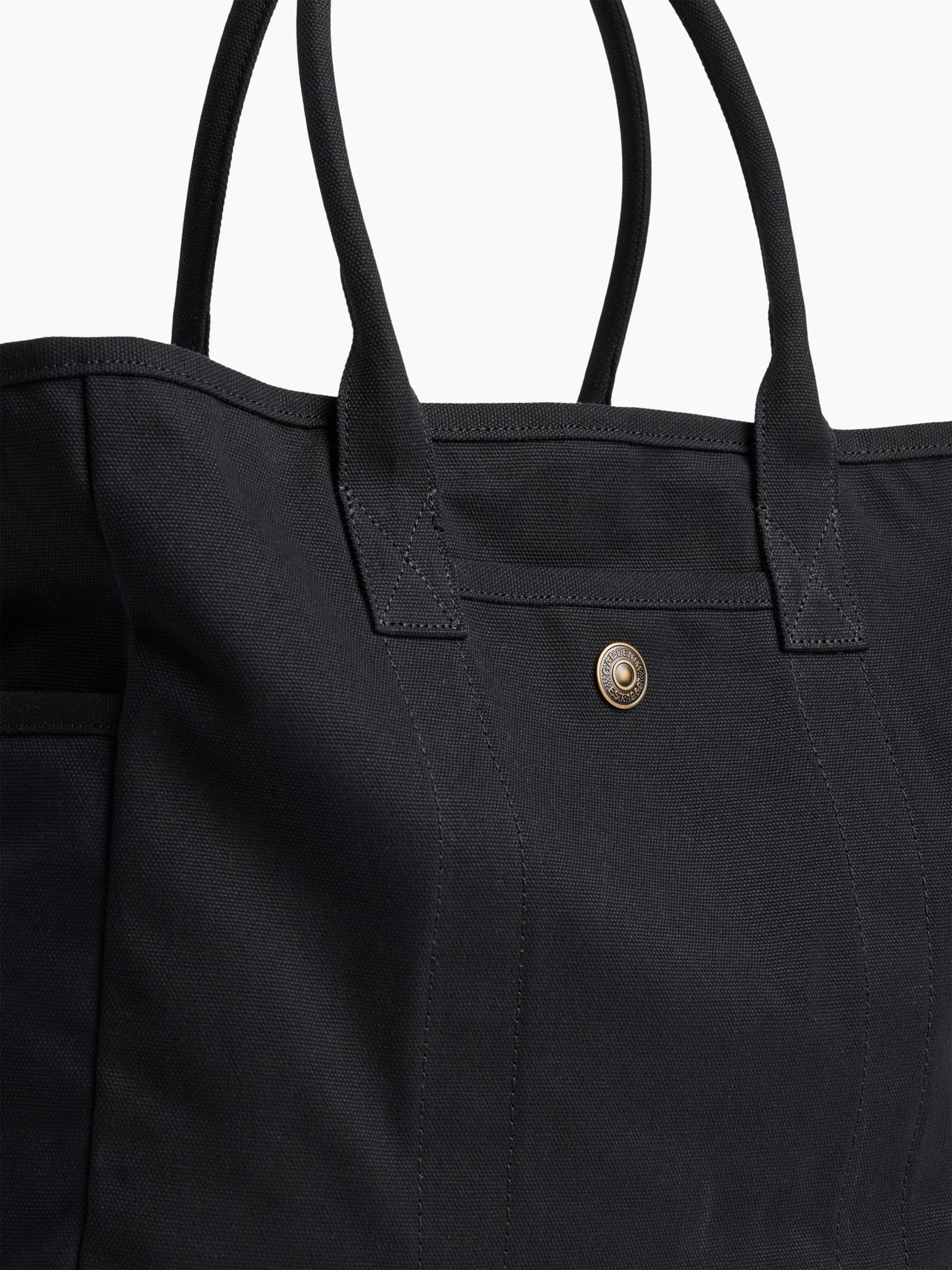 Black Canvas Favorite Tote Bag - Image 5 of 5 Black Canvas Favorite Tote Bag - Image 5 of 5