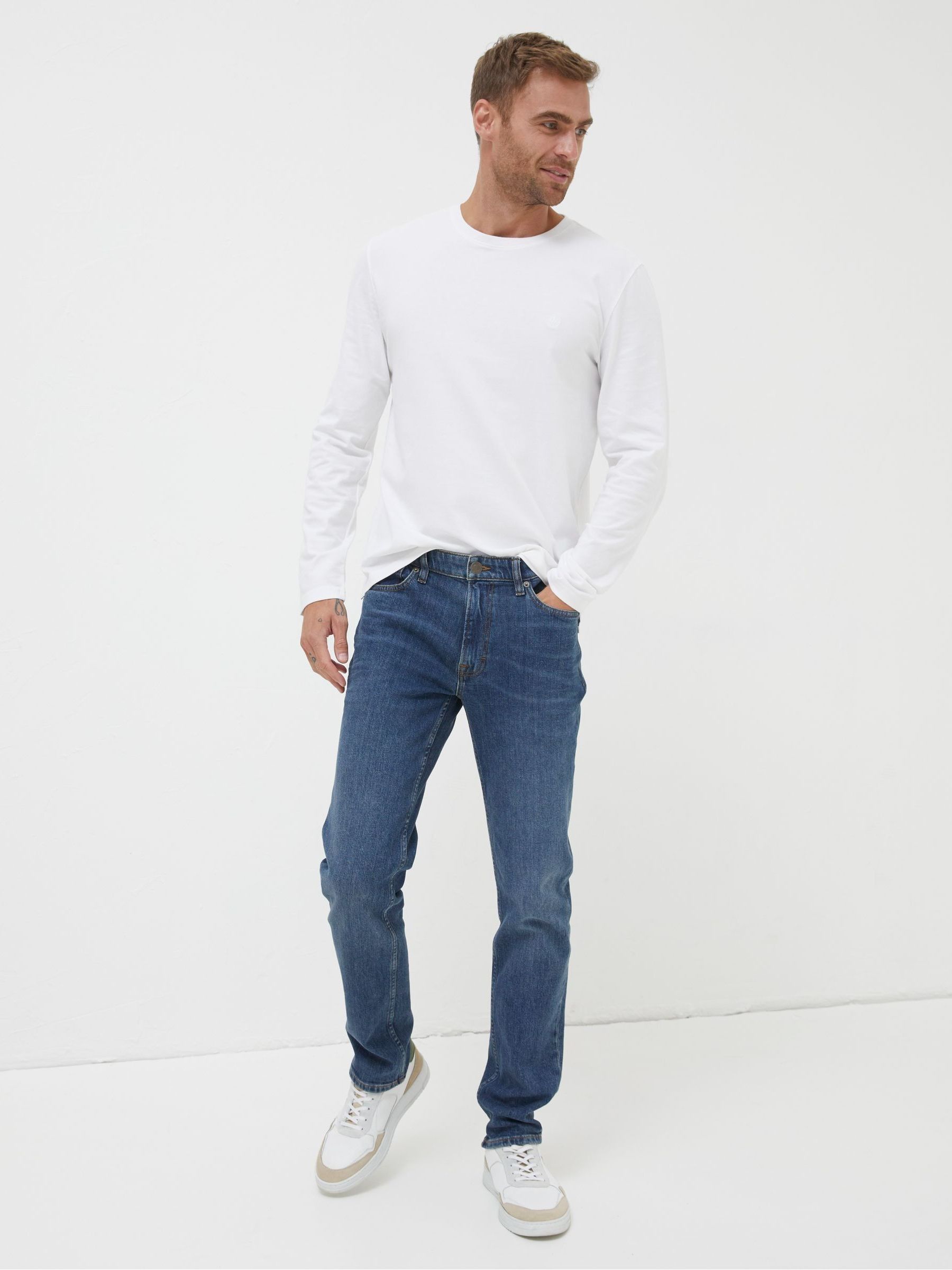 Indigo Blue Slim Fit Jeans - Image 3 of 6