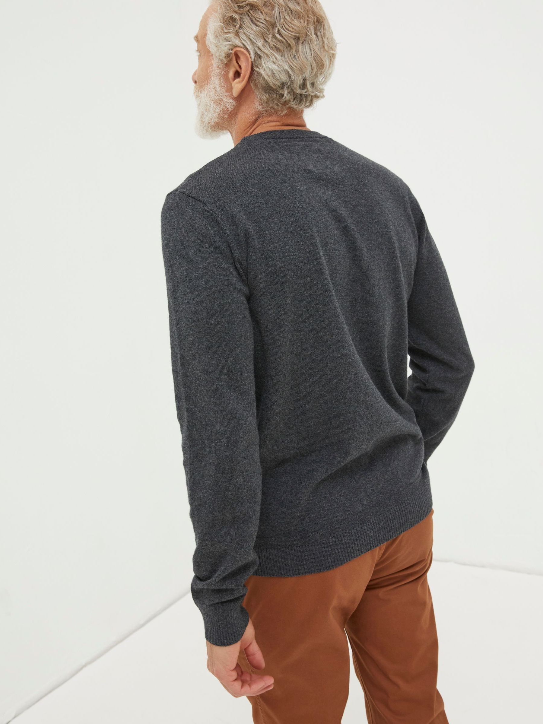Braunton Grey Crew Jumper - Image 2 of 4