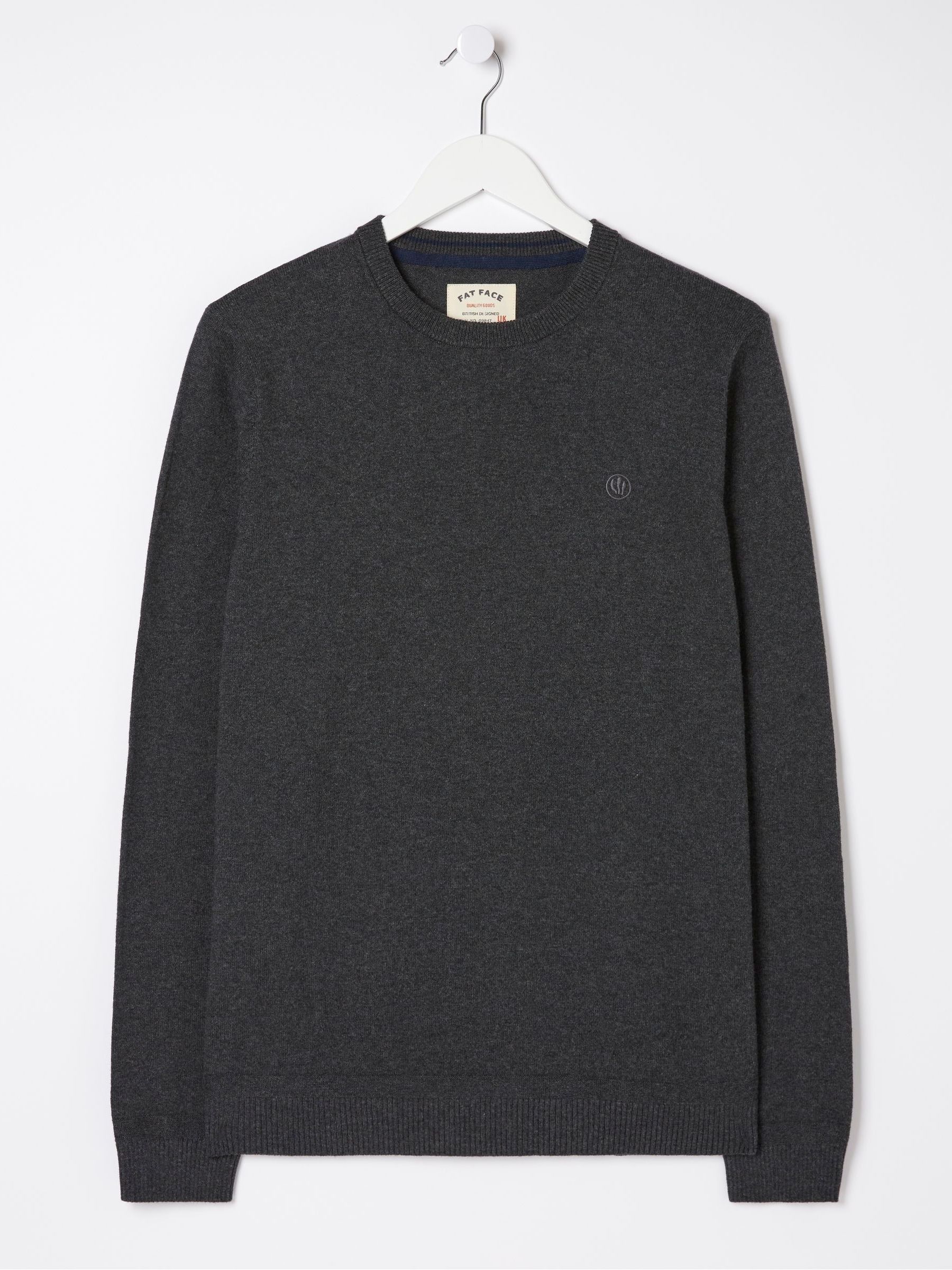 Braunton Grey Crew Jumper - Image 4 of 4