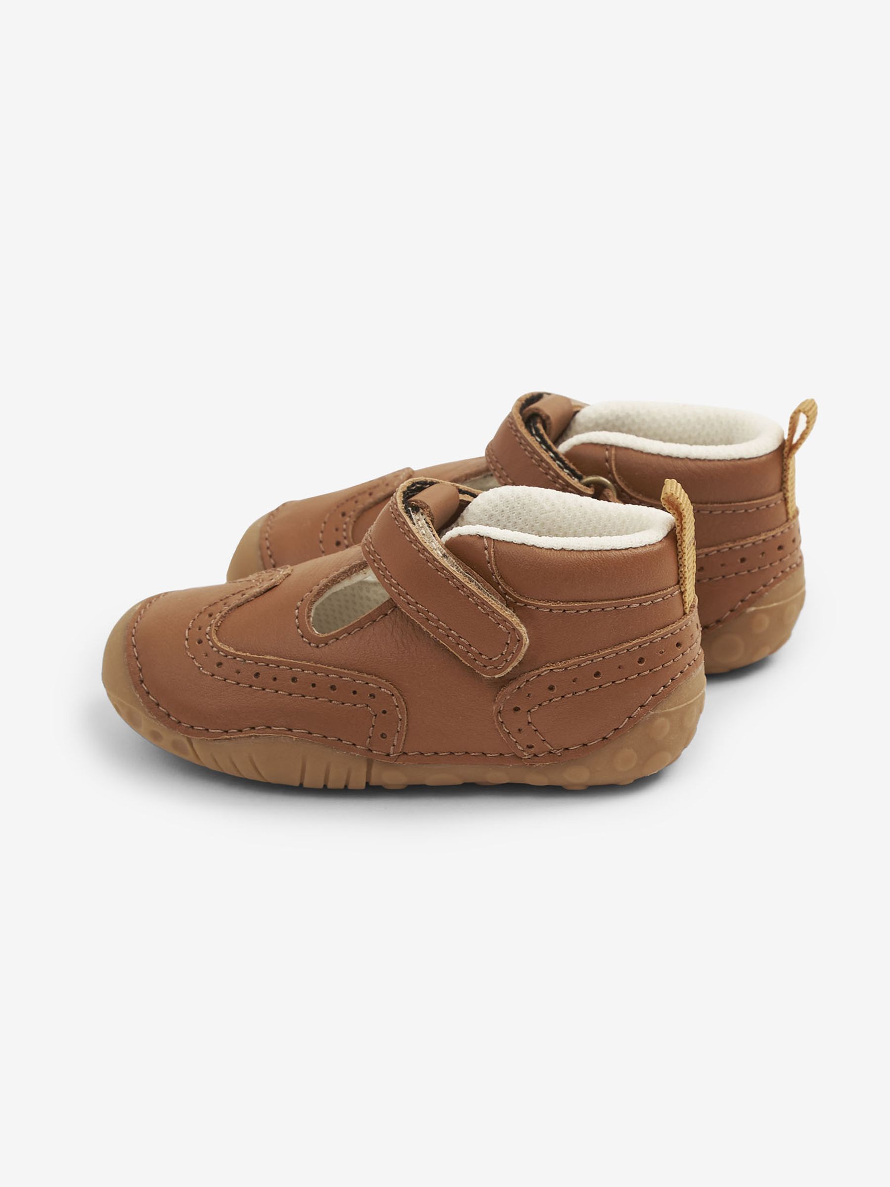 Tan Start-Rite Leather Pre Walker Shoes - Image 2 of 6