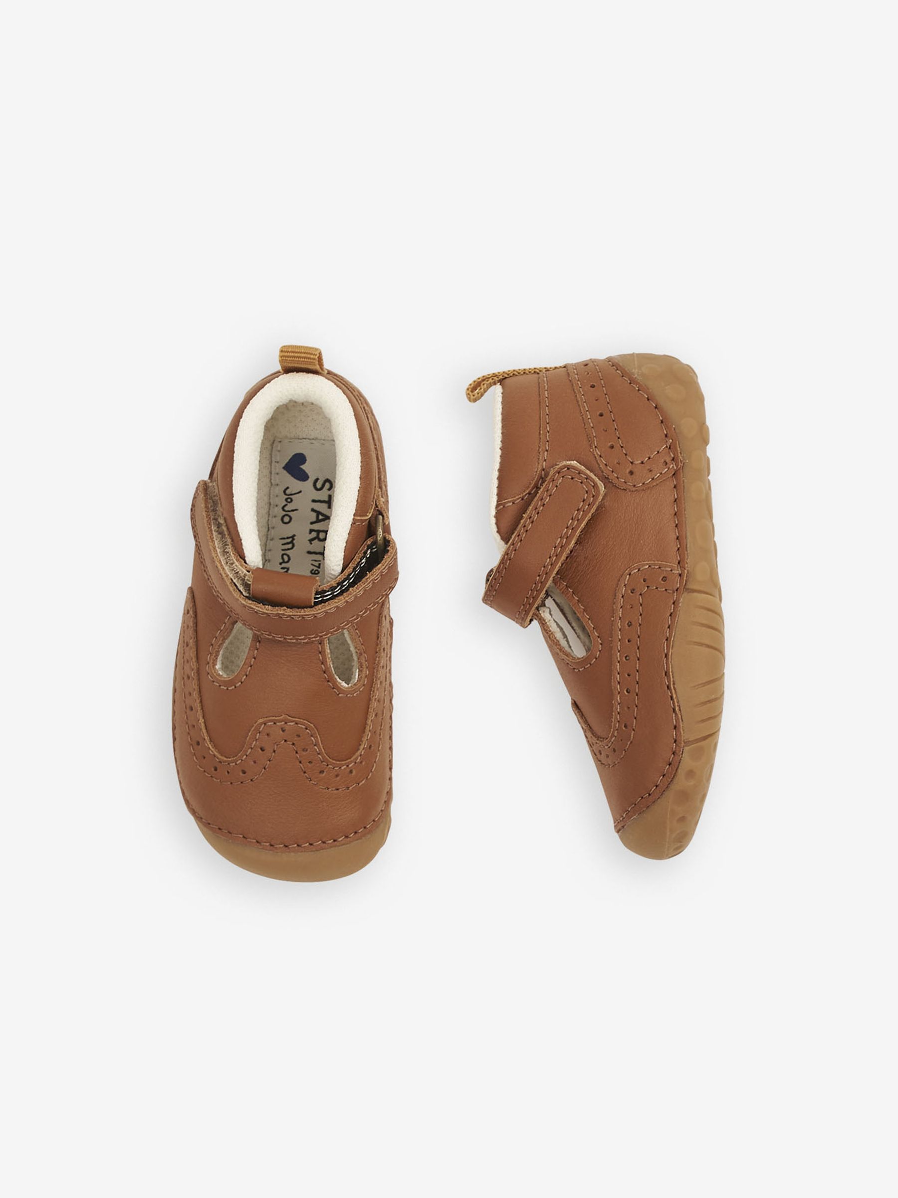 Tan Start-Rite Leather Pre Walker Shoes - Image 4 of 6