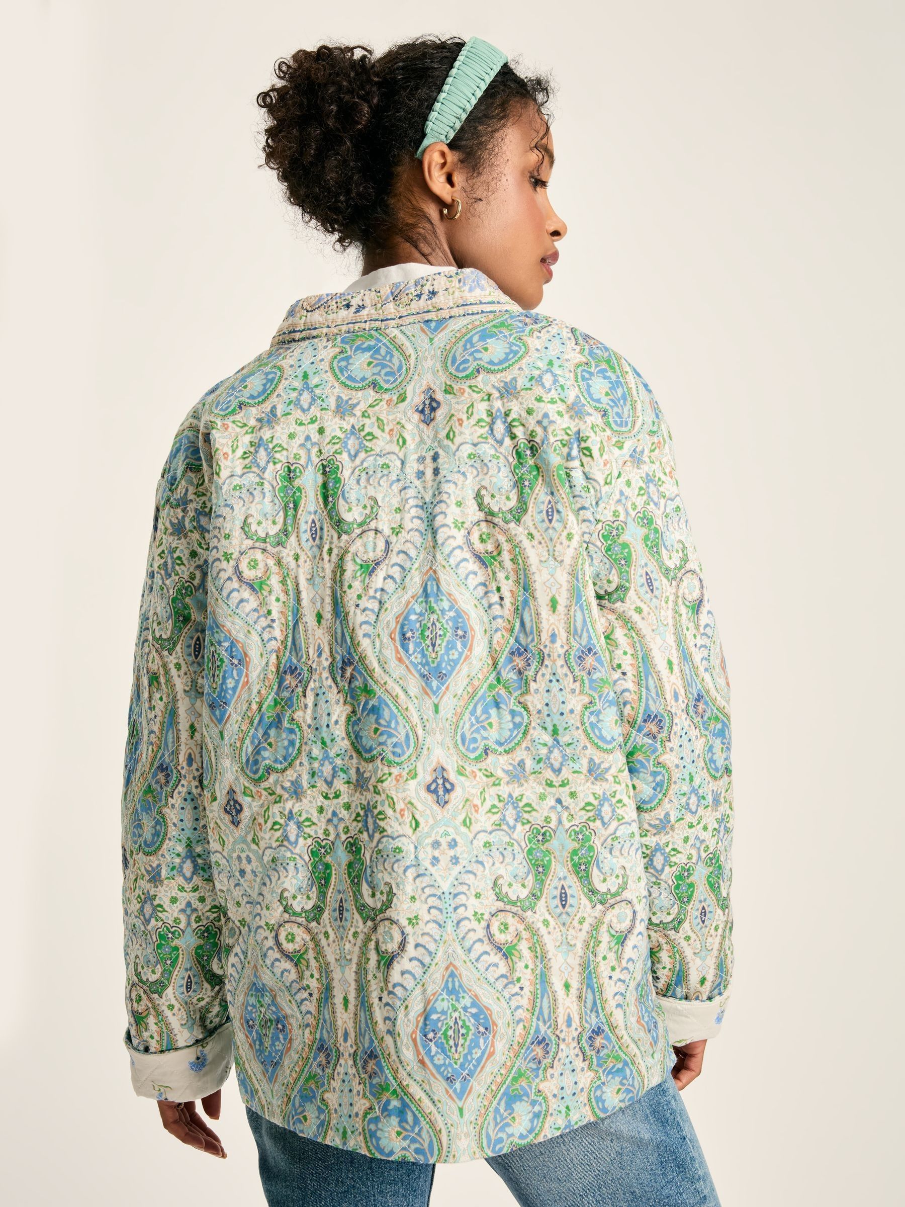 Blakeney Relaxed Fit Paisley Cotton Quilted Jacket - Image 2 of 6