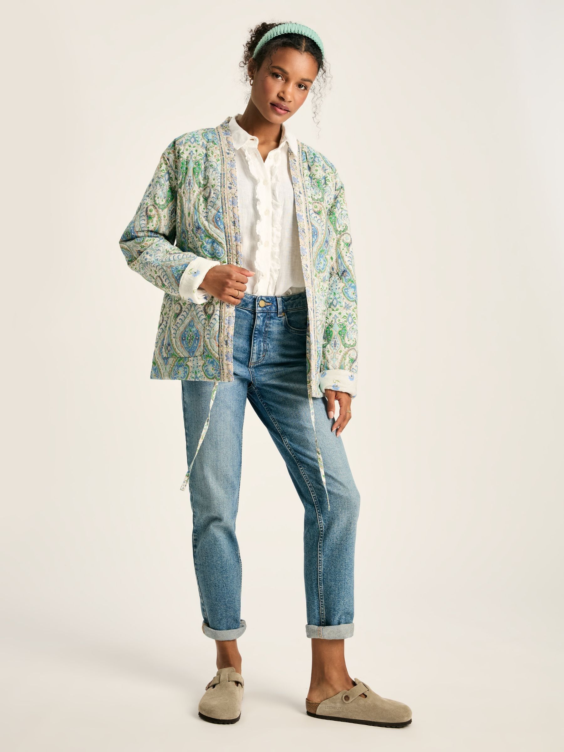 Blakeney Relaxed Fit Paisley Cotton Quilted Jacket - Image 3 of 6