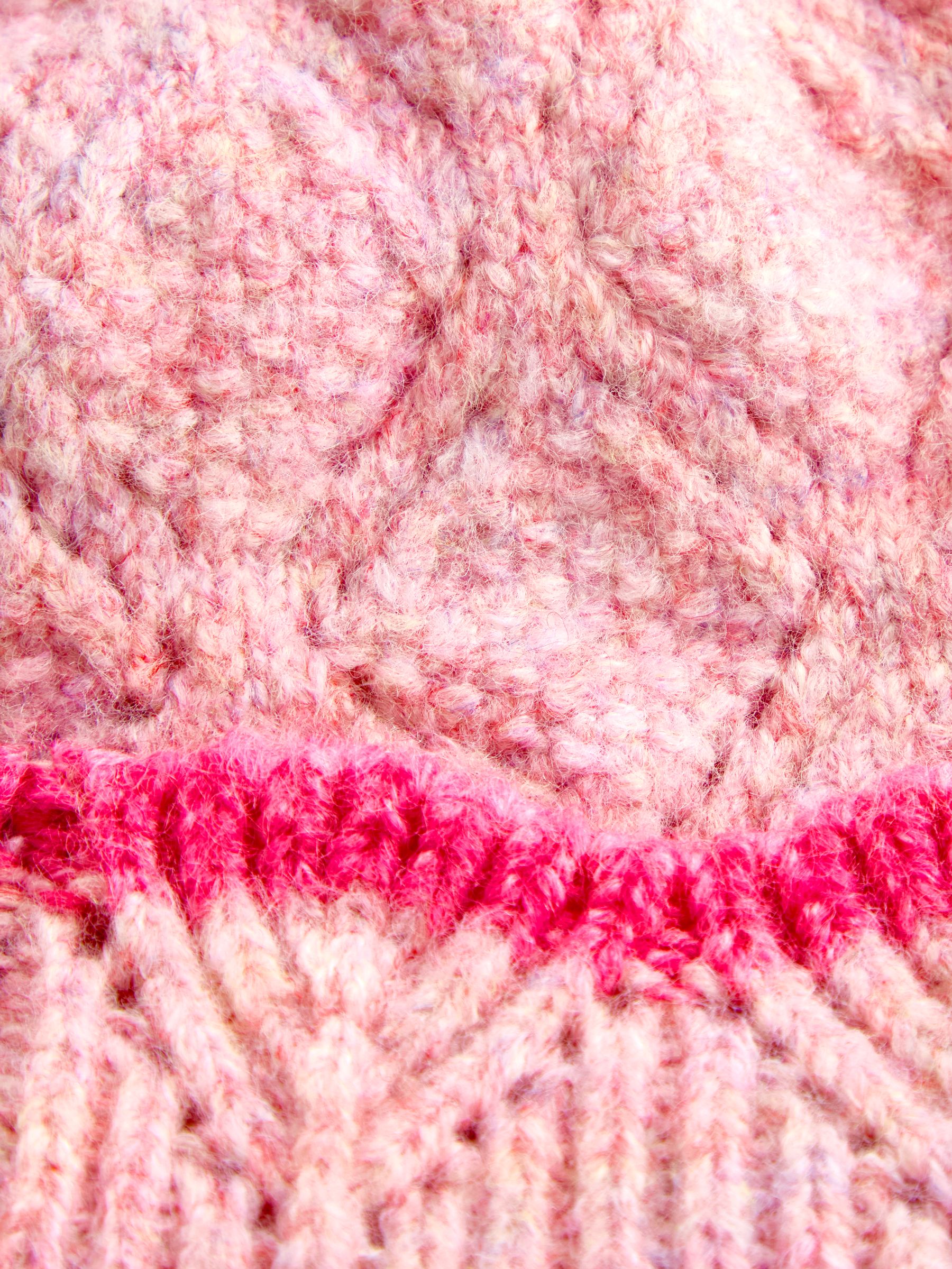 Pink Cherry Pom Pom Knitted Hat - Image 4 of 4