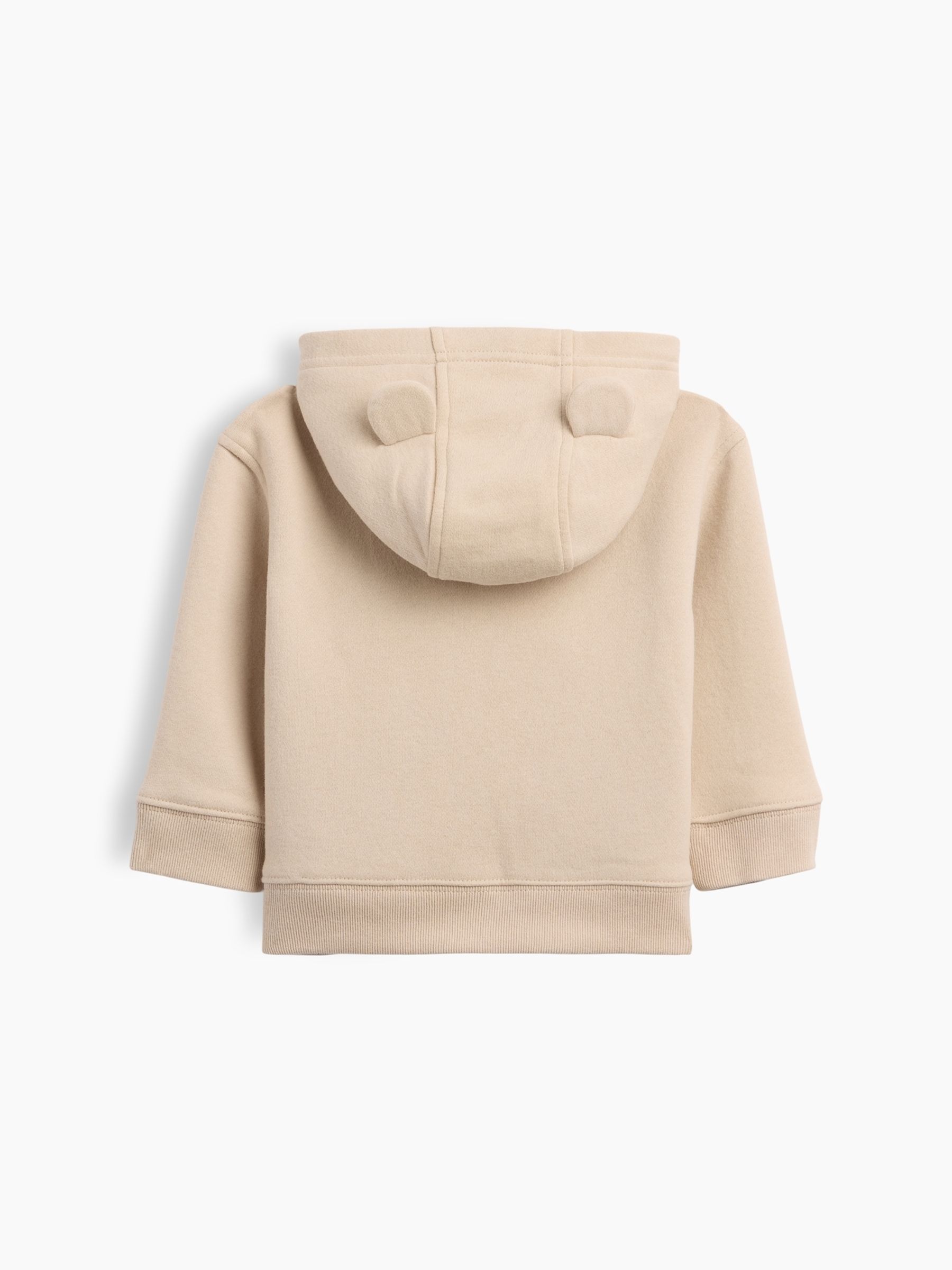 Beige VinstageSoft Brannan Bear Logo Zip-Up Hoodie - Image 2 of 2 Beige VinstageSoft Brannan Bear Logo Zip-Up Hoodie - Image 2 of 2